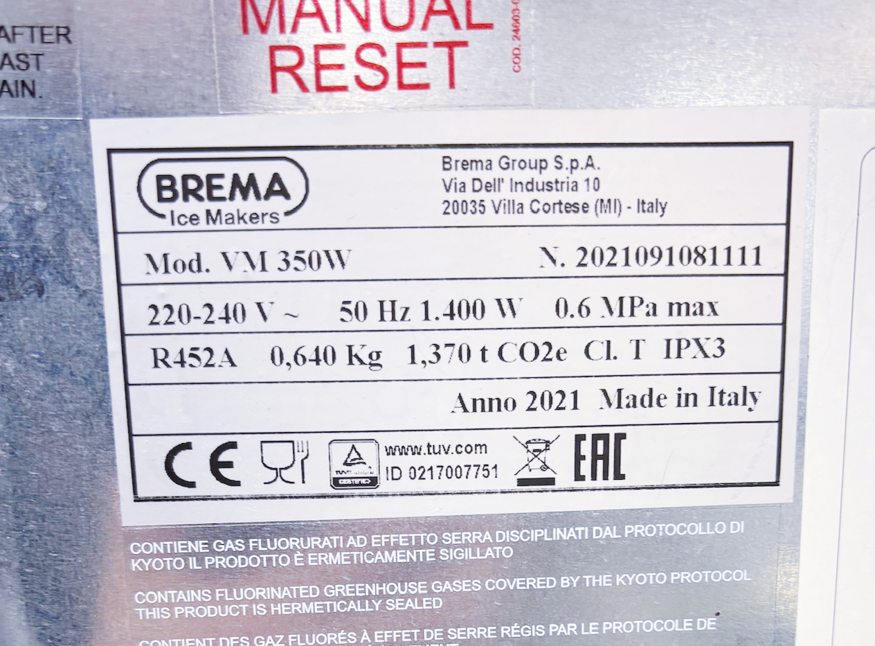 SELT / SOLD Brema klakavél – 140kg / 7gr - Mod. BIN110* V.M350 (2021) 3