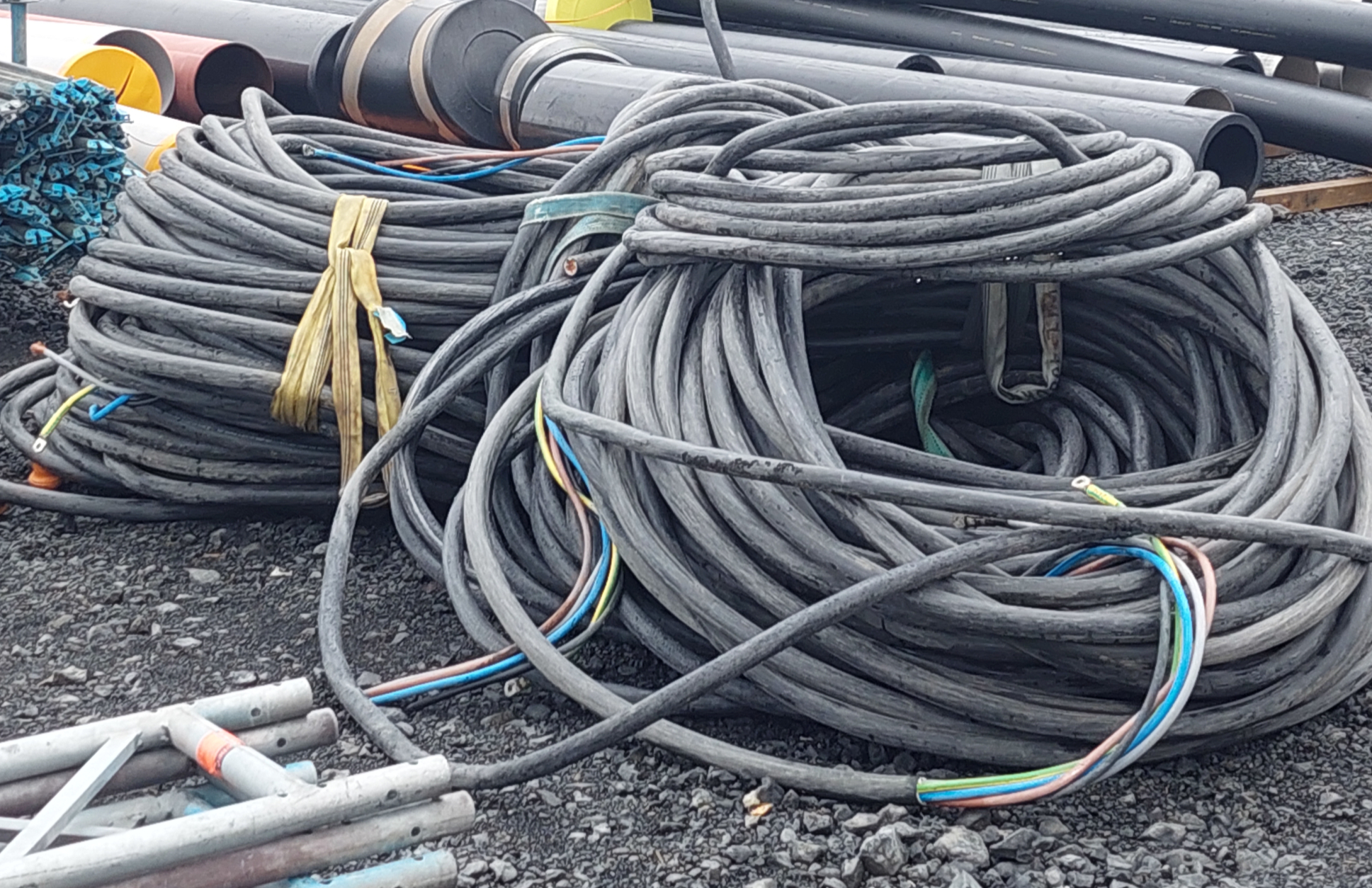 SELT / SOLD -Lágspennukapall - Powerflex - kopar - kapall - strengur 5x95mm2 Cu
