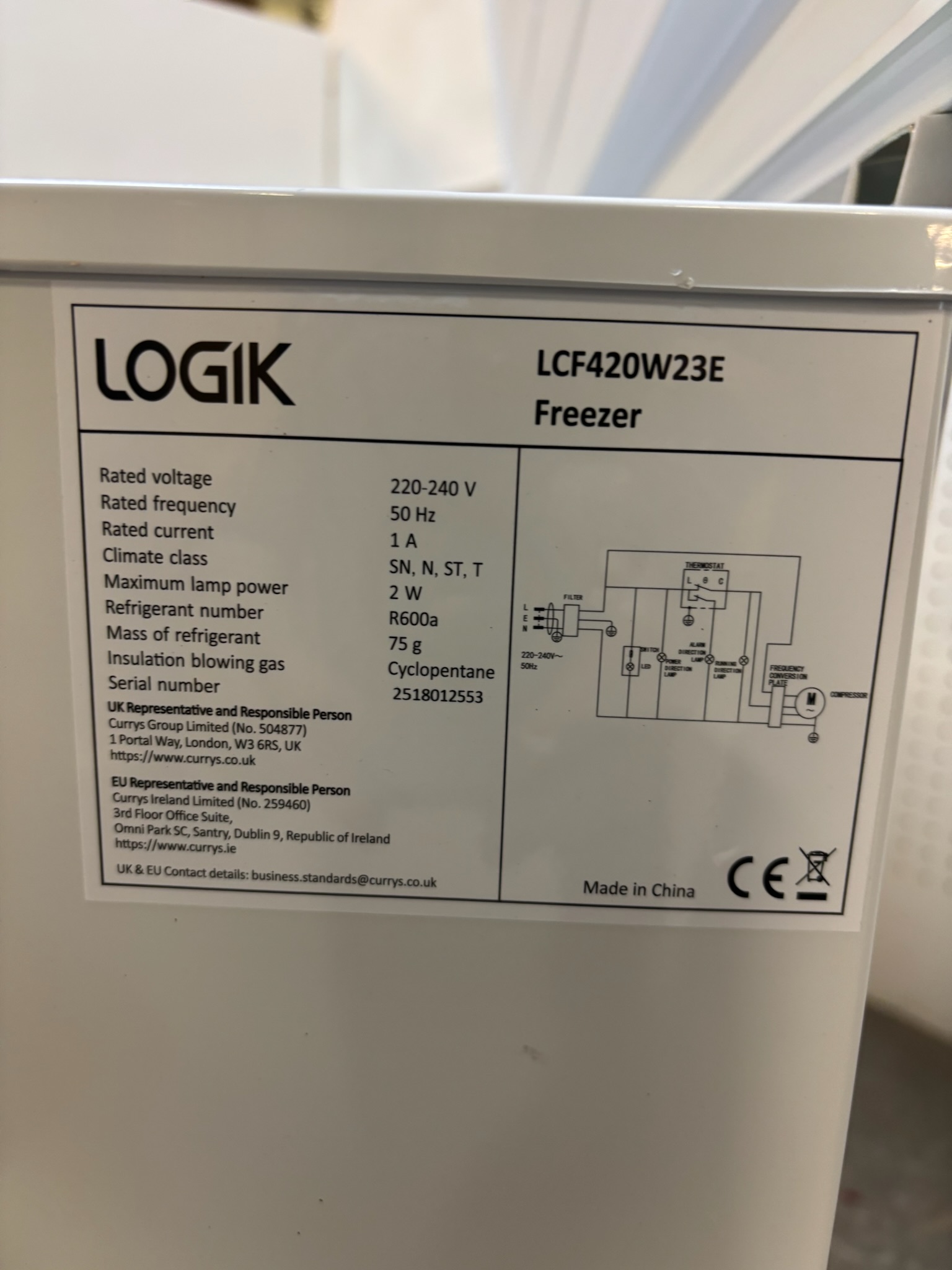 SELT / SOLD Logik frystikista frá Elko, 420ltr. 7