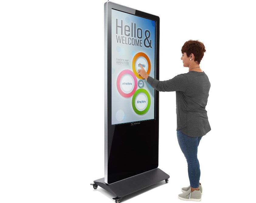 SELT / SOLD Upplýsingaskjár - snertiskjár - Touch Screen Kiosk,