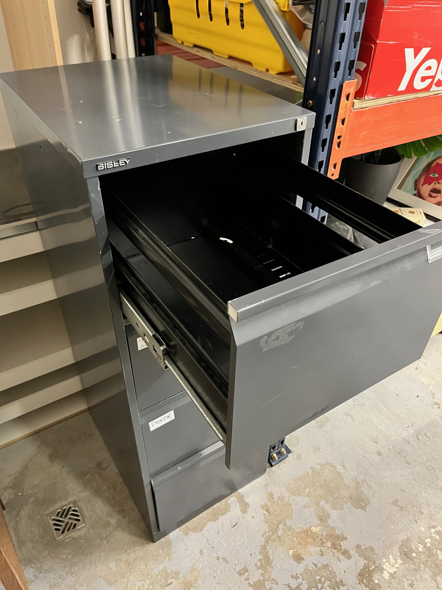 SELT / SOLD Bisley skjalaskápur 3