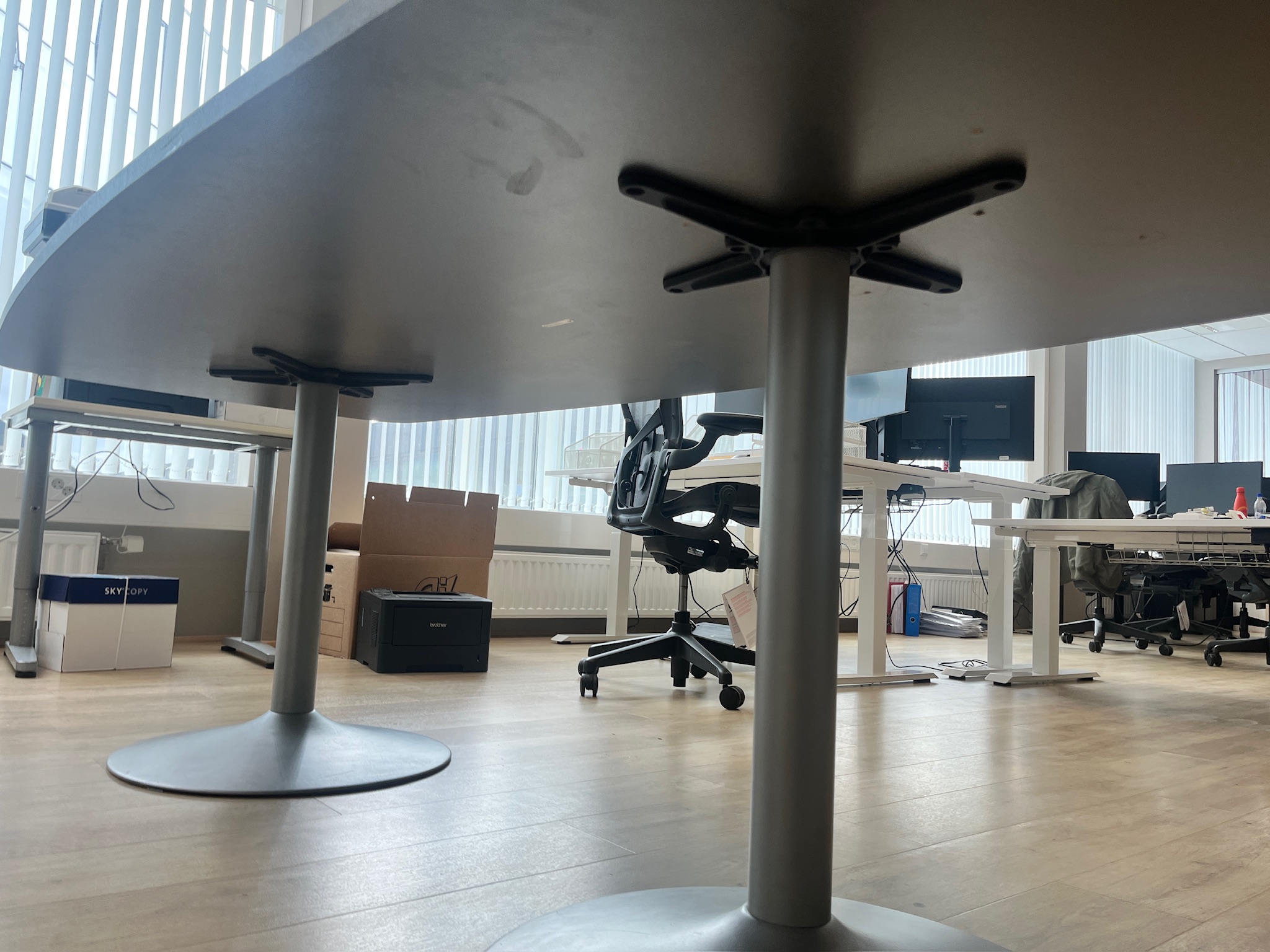 SELT / SOLD Fundarborð svart - 240 x 110 sm. - 6 til 8 manna 3