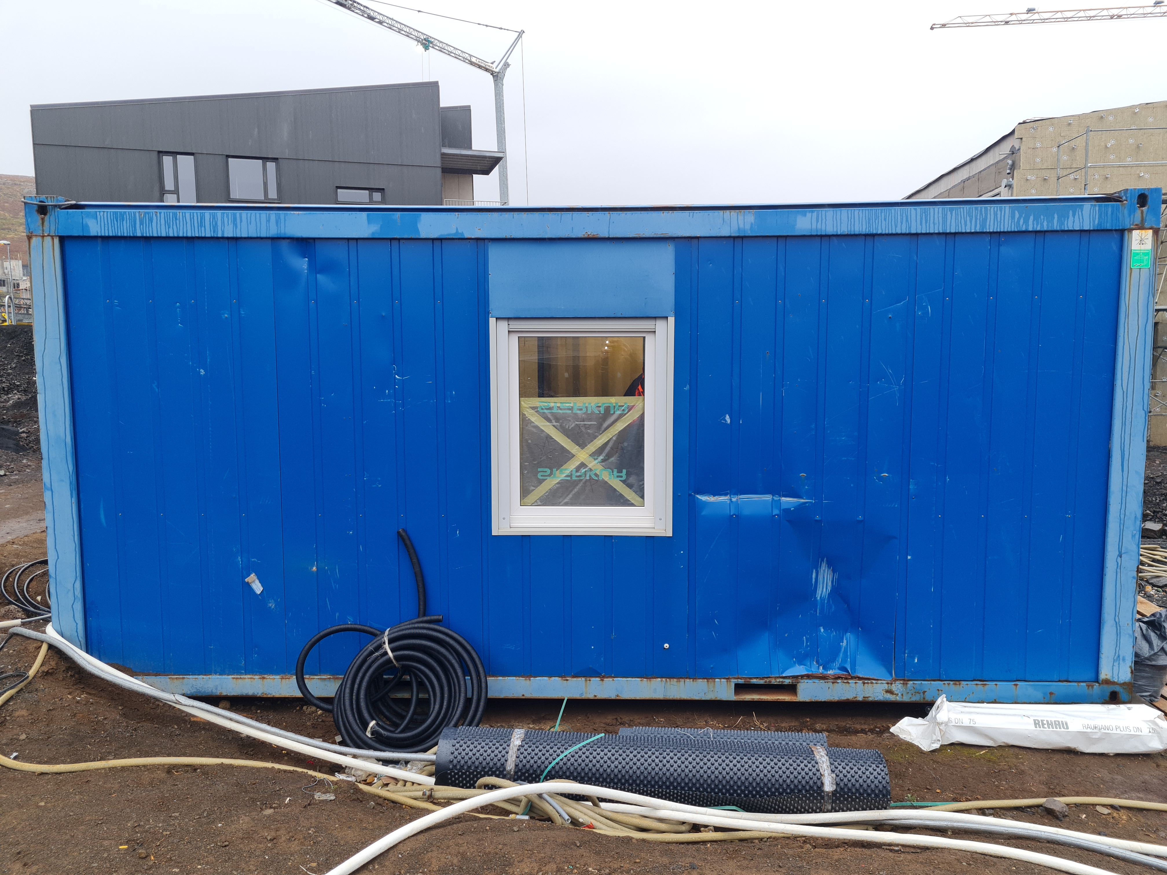 Selt - Gámahús - WC og gallageymsla - starfsmannaskápar