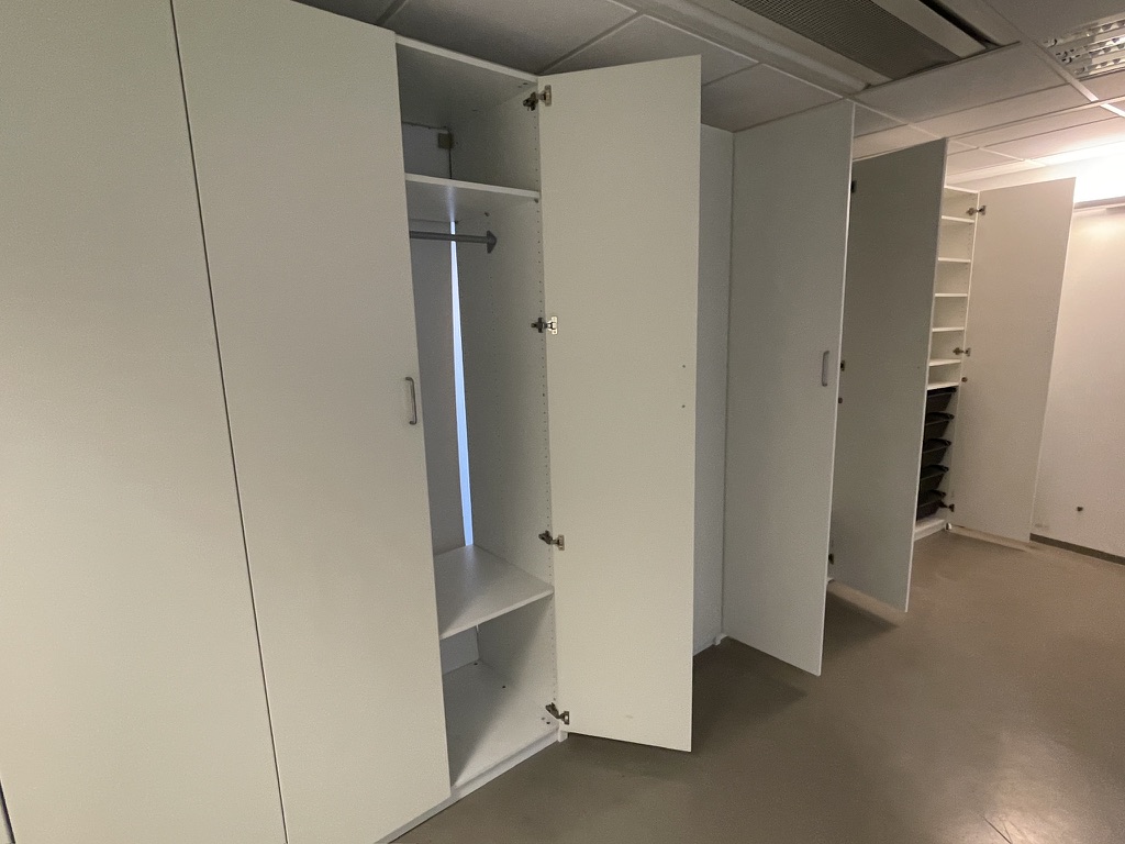 SELT / SOLD IKEA fataskápar 6 stk , H236 x B100 x D58 5