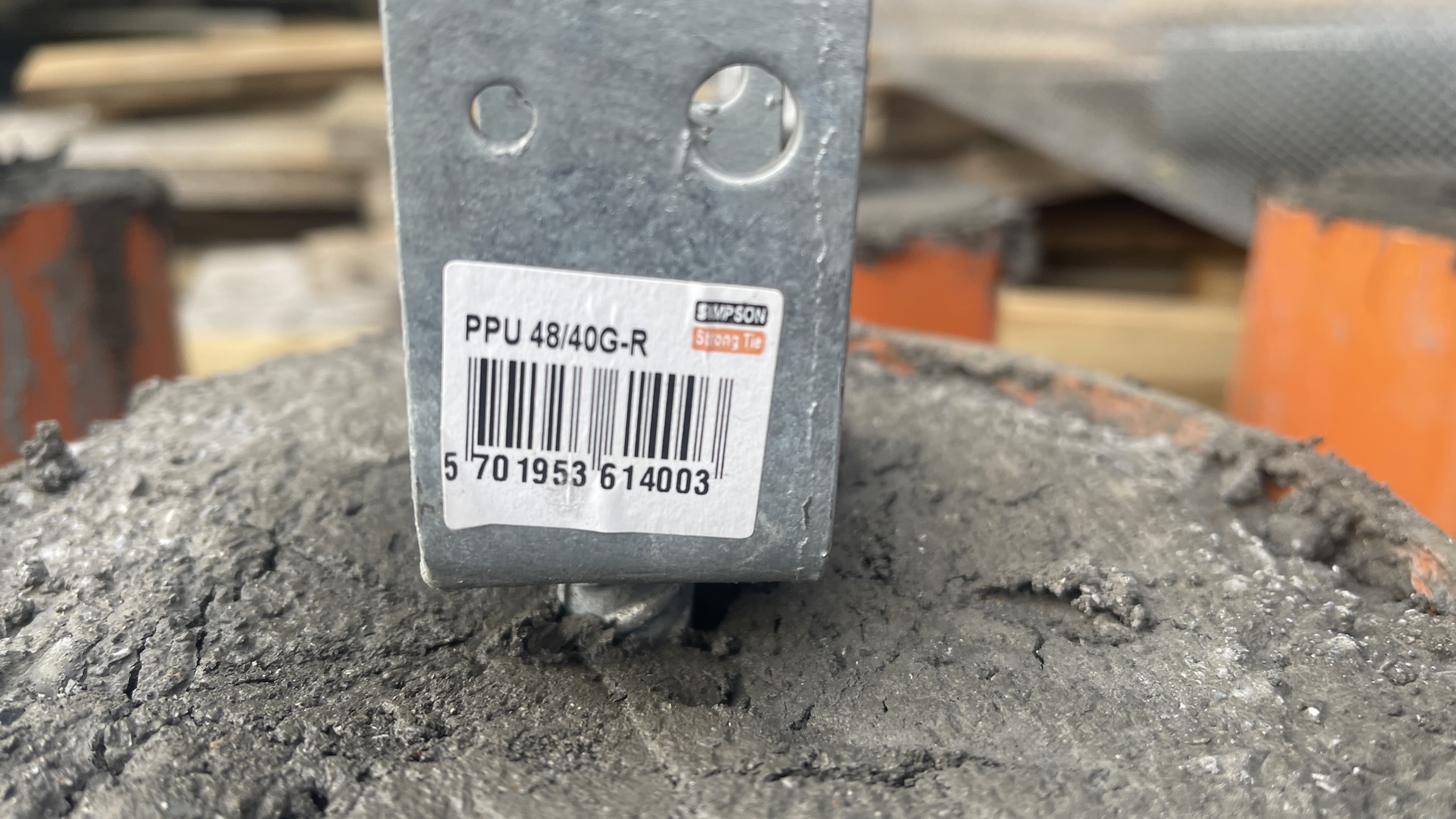 SELT / SOLD Pallaundirstöður með bjálkaskó - 12 stk 6