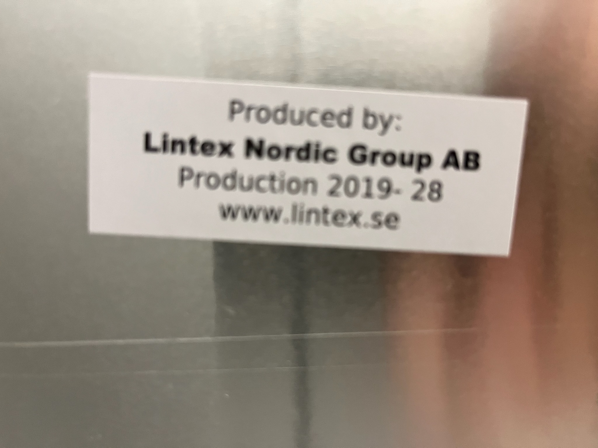 SELT / SOLD Lintex tússtafla á hjólum, einhliða, B150 x H120/194 sm. 5