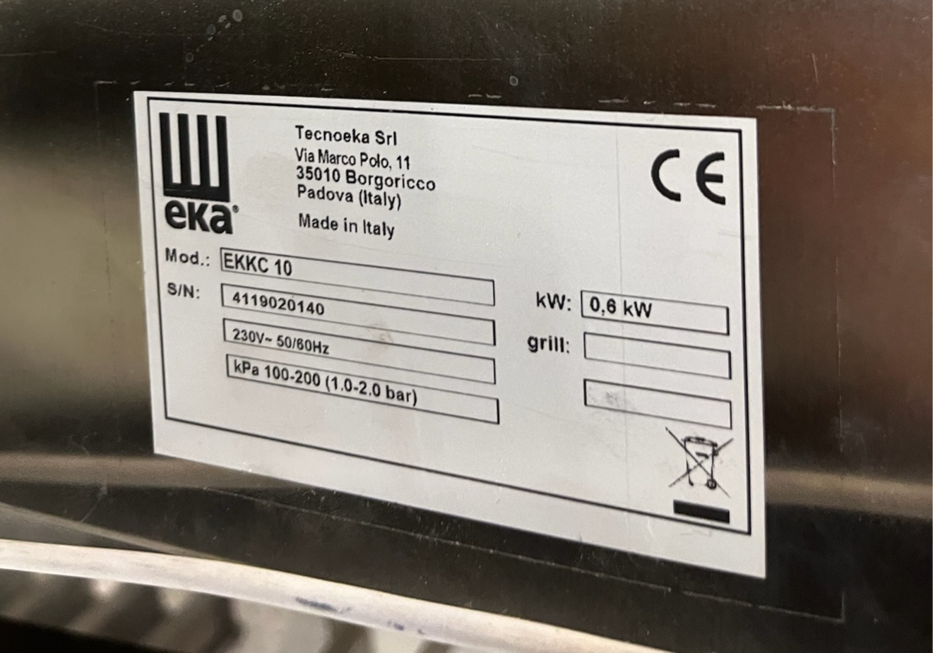 SELT / SOLD TecnoEKA gufuofn á standi ásamt háfi, 11 skúffu 7