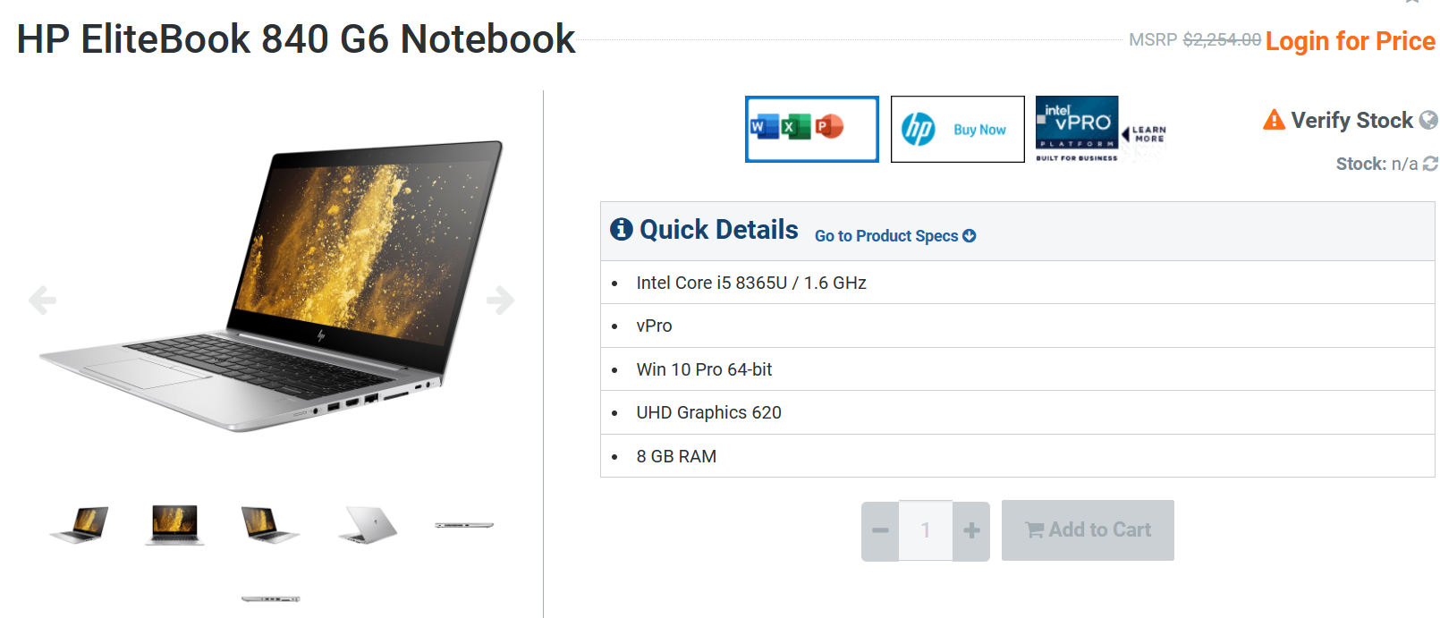 SELT / SOLD HP Elitebook 840 G6 fyrirtækja fartölva 5