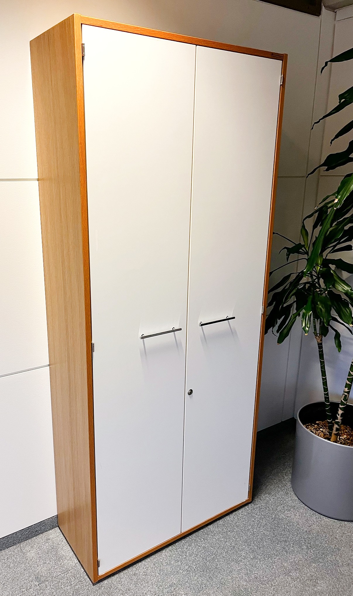 SELT / SOLD ÁG skrifstofuskápur Eik H186 x B80sm