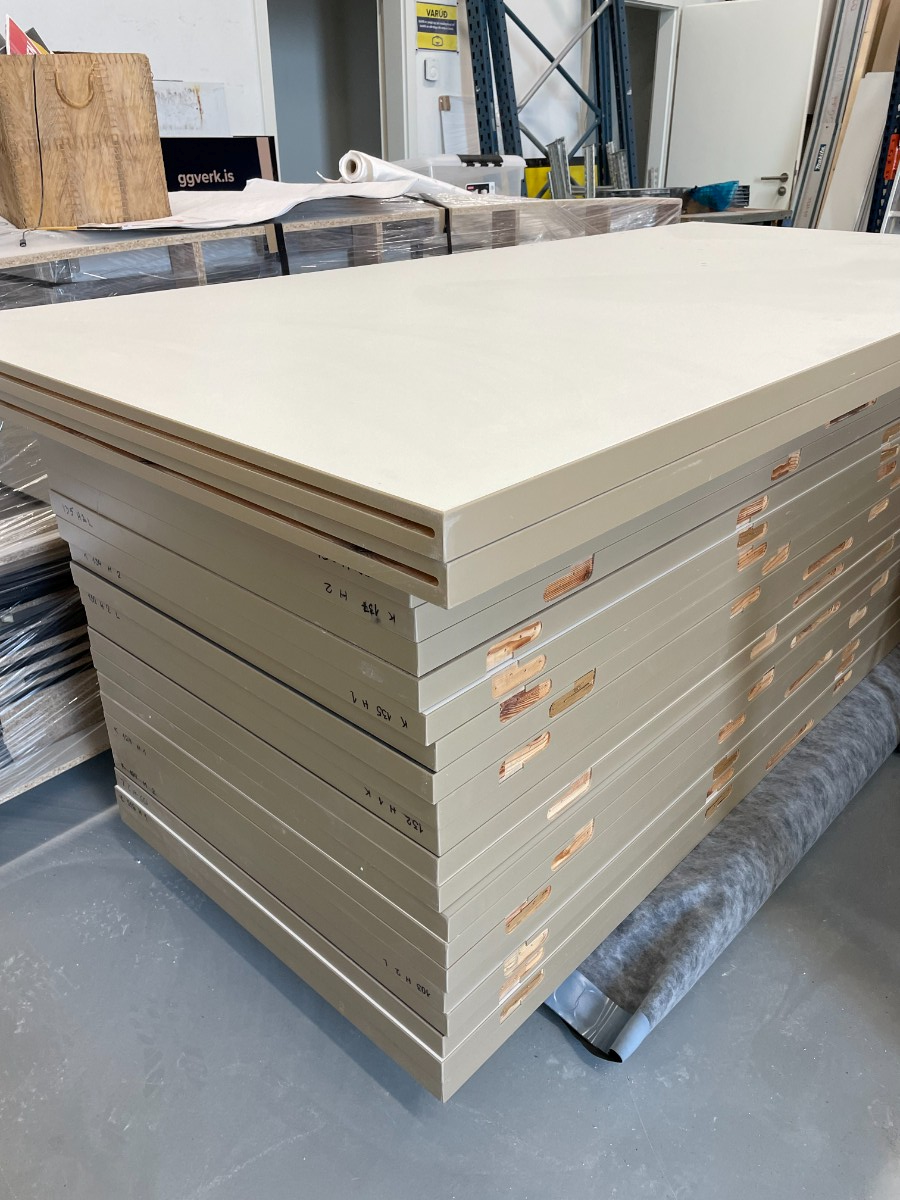 SELT / SOLD - Innihurðir - plastlagðar Kaupan hurðaspjöld - Selós smíðar 20 stk.