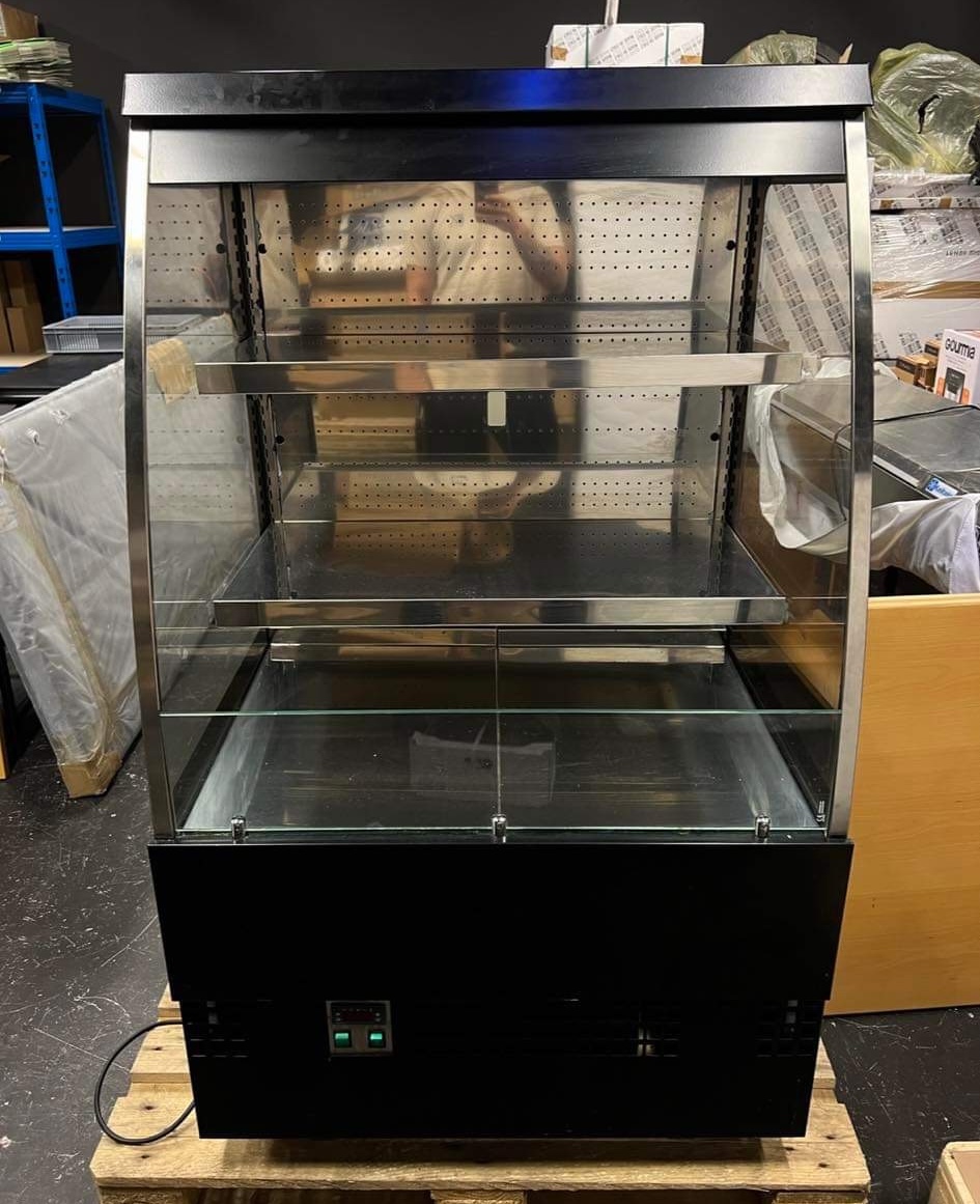 SELT / SOLD Tecnodom afgreiðslukælir, B90,4 x H140 x D77 sm.