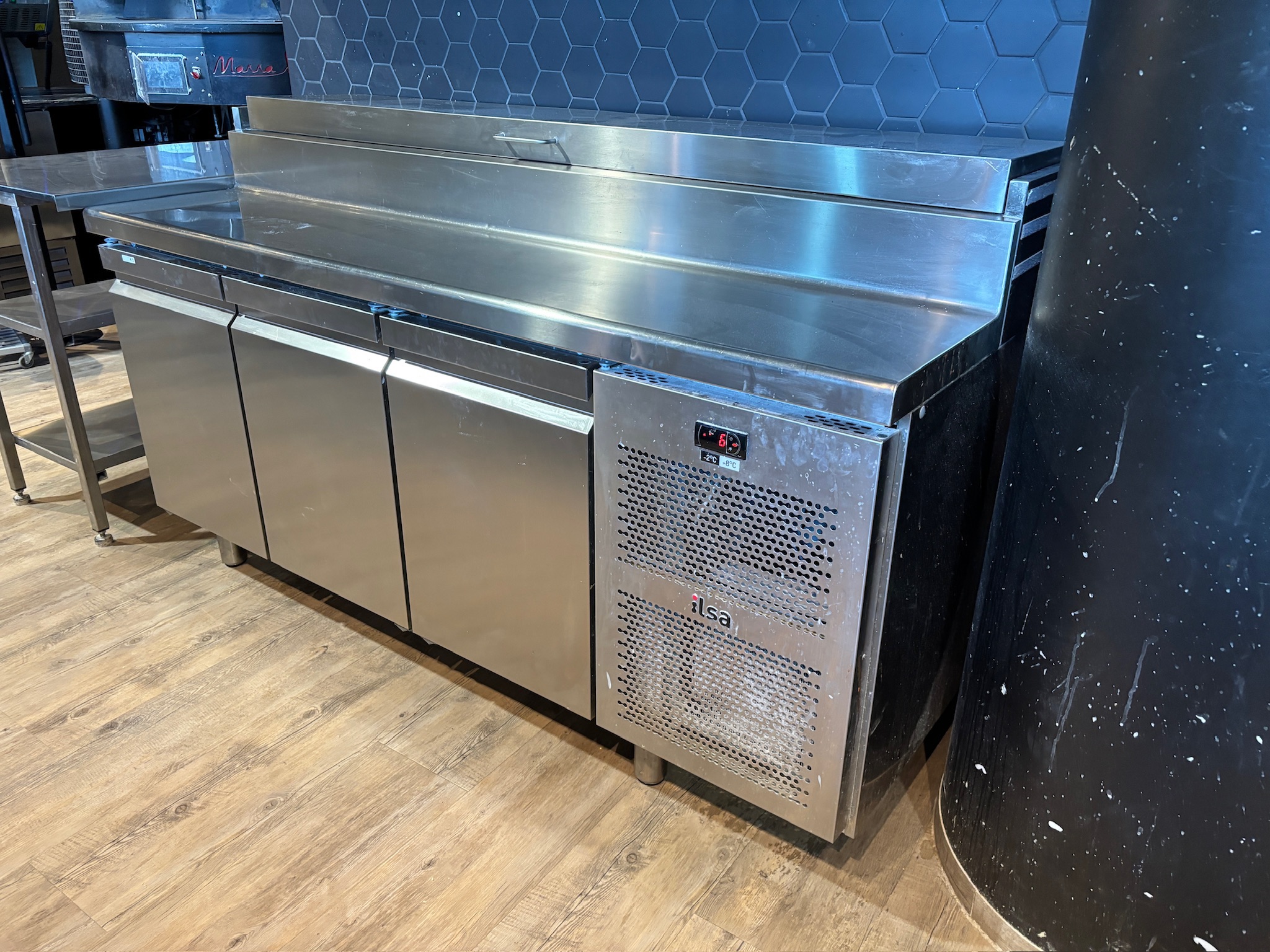 SELT / SOLD Samlokuborð Prep Counter kæliborð frá ilsa L180 x D70 x H85 5