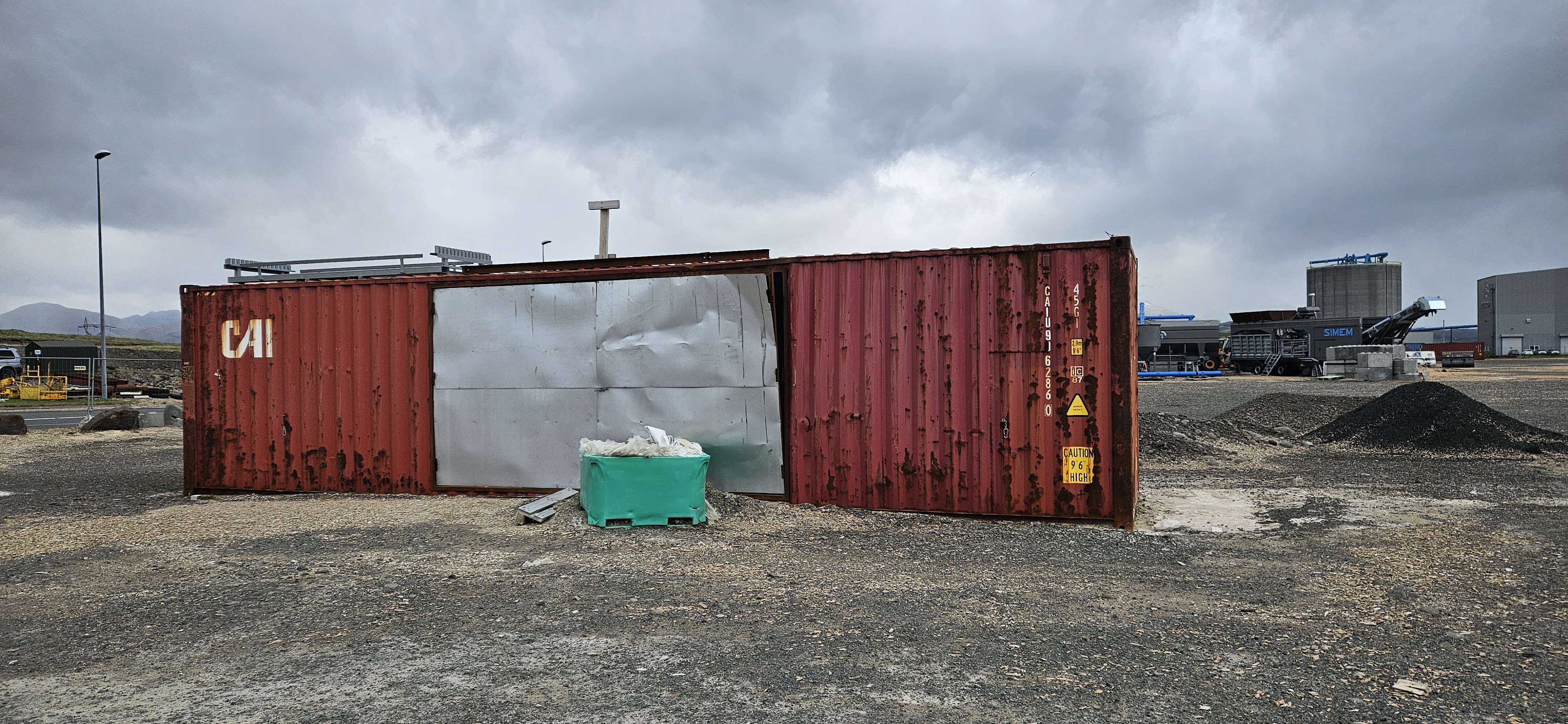 SELT / SOLD Gámur Akranes 1 - 40 fet. Nr. 906286 - með hliðarhurð