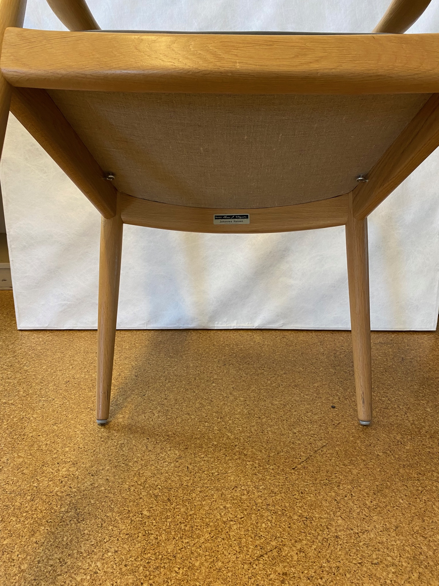 SELT / SOLD - Johannes Hansen hönnunarstóll ''The Chair'' (2 stk.) 6