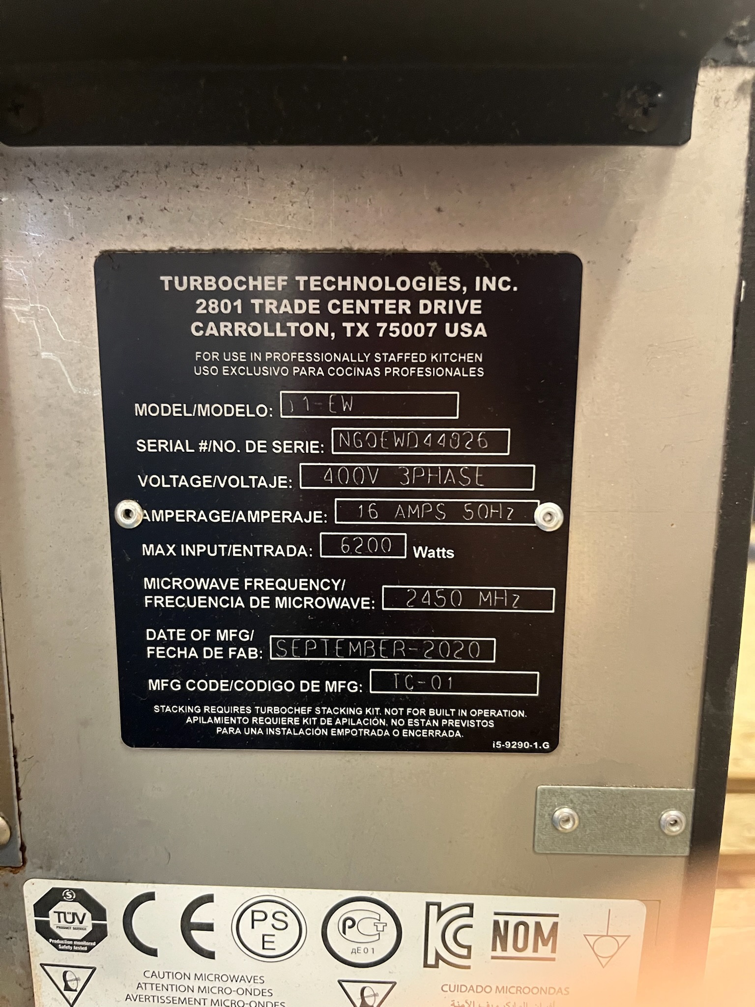 TurboChef Sota ofn 7