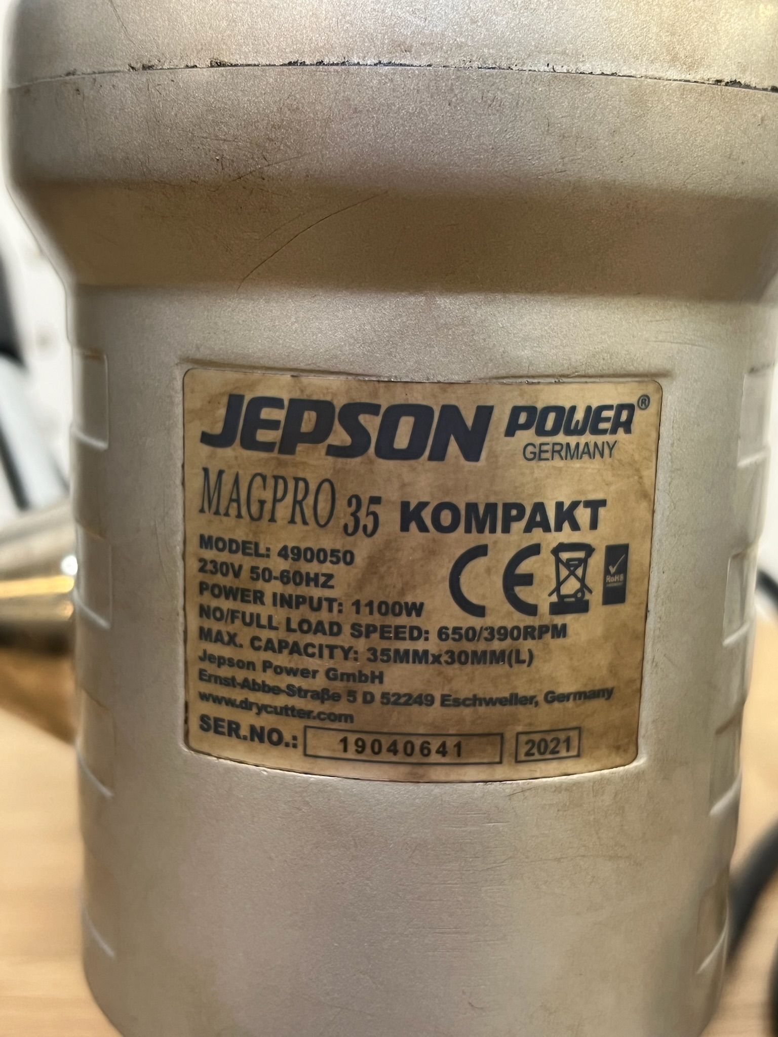 SELT / SOLD Jepson Power segulborvél frá Gastec 9