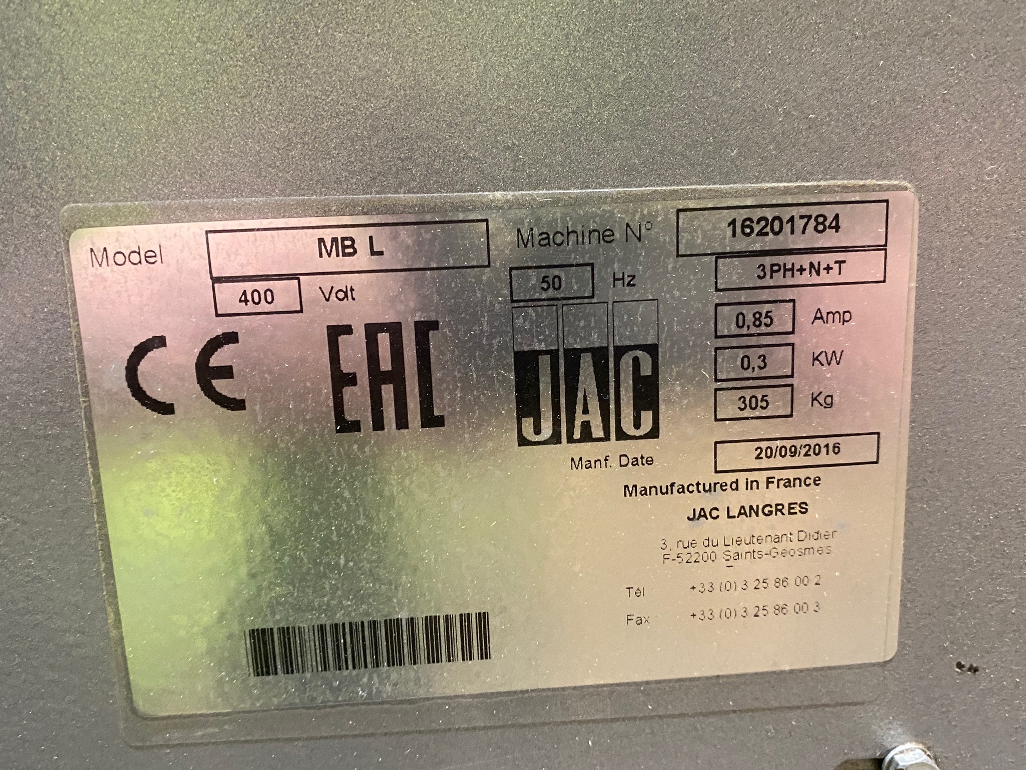 SELT / SOLD JAC MB-L deighvílir 14