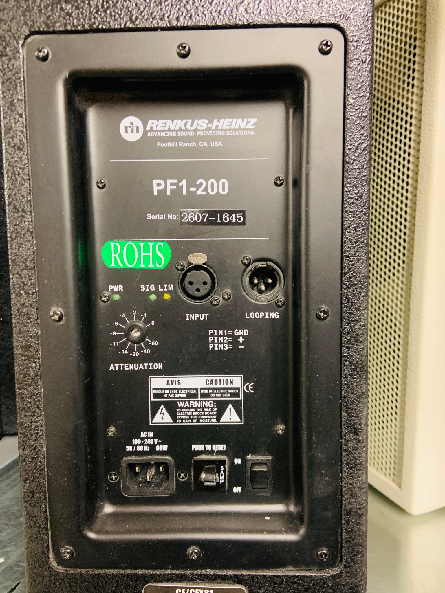 SELT / SOLD- Renkus-Heinz CFX81 Powered Speaker Pf1-200 (Par) 4