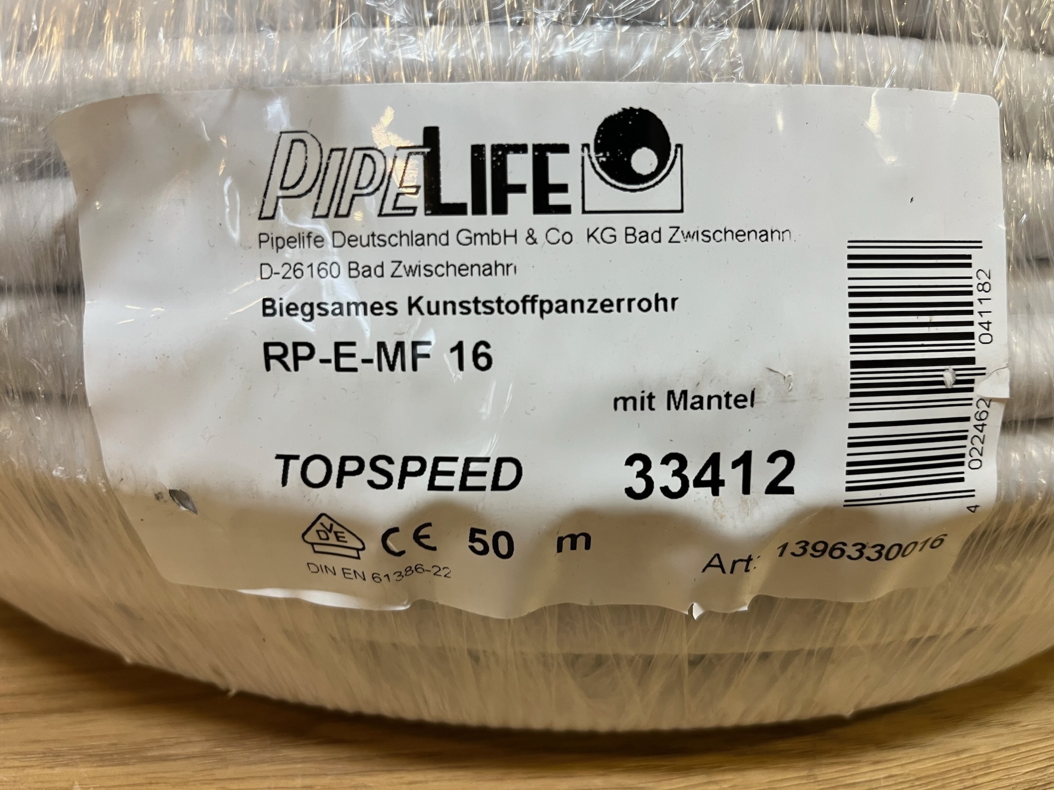 SELT / SOLD Pipelife RP-E-MF 16 rafmagnsrör 4