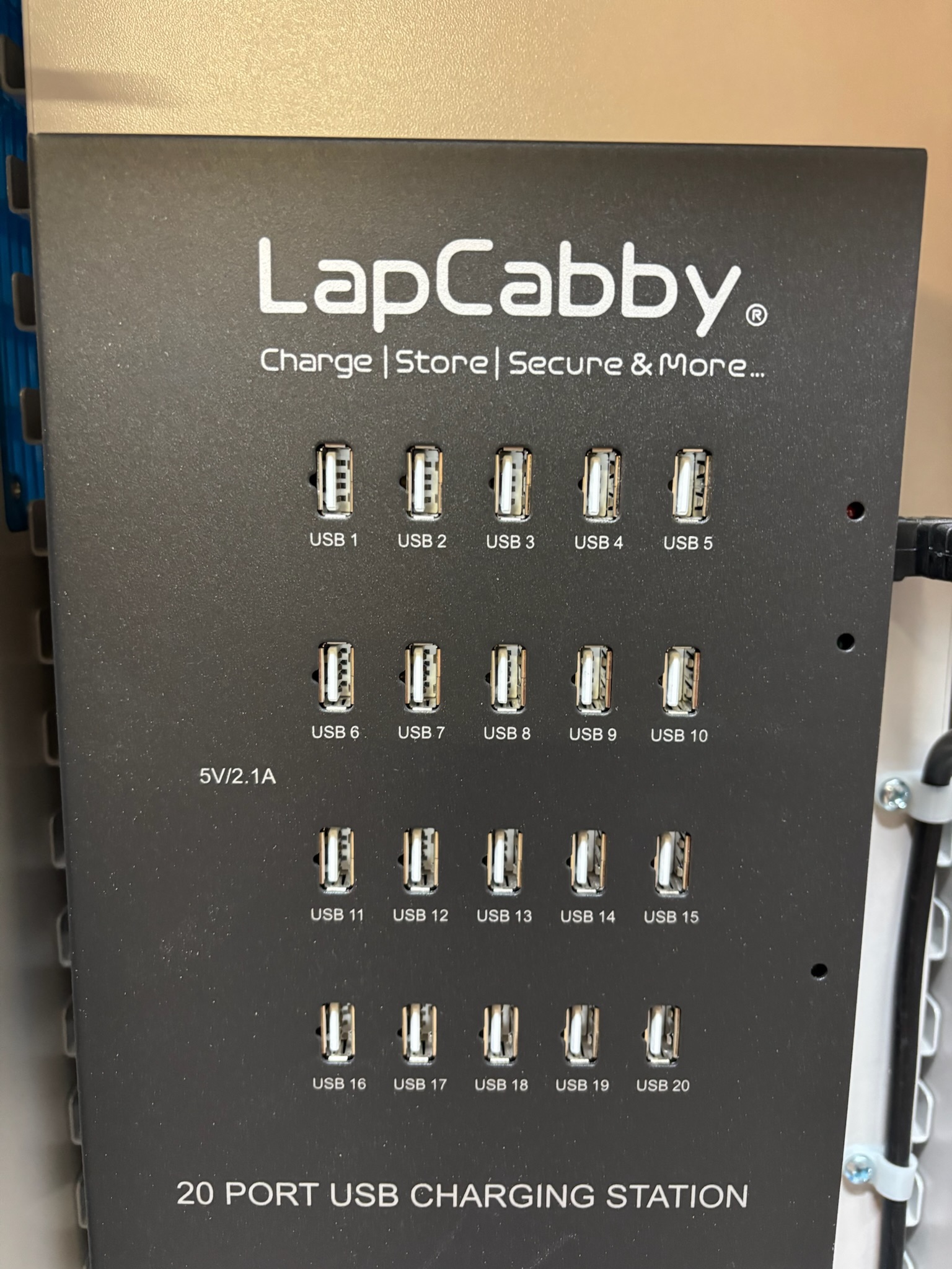 LapCabby hleðsluskápur frá A4, 20 hillur 10