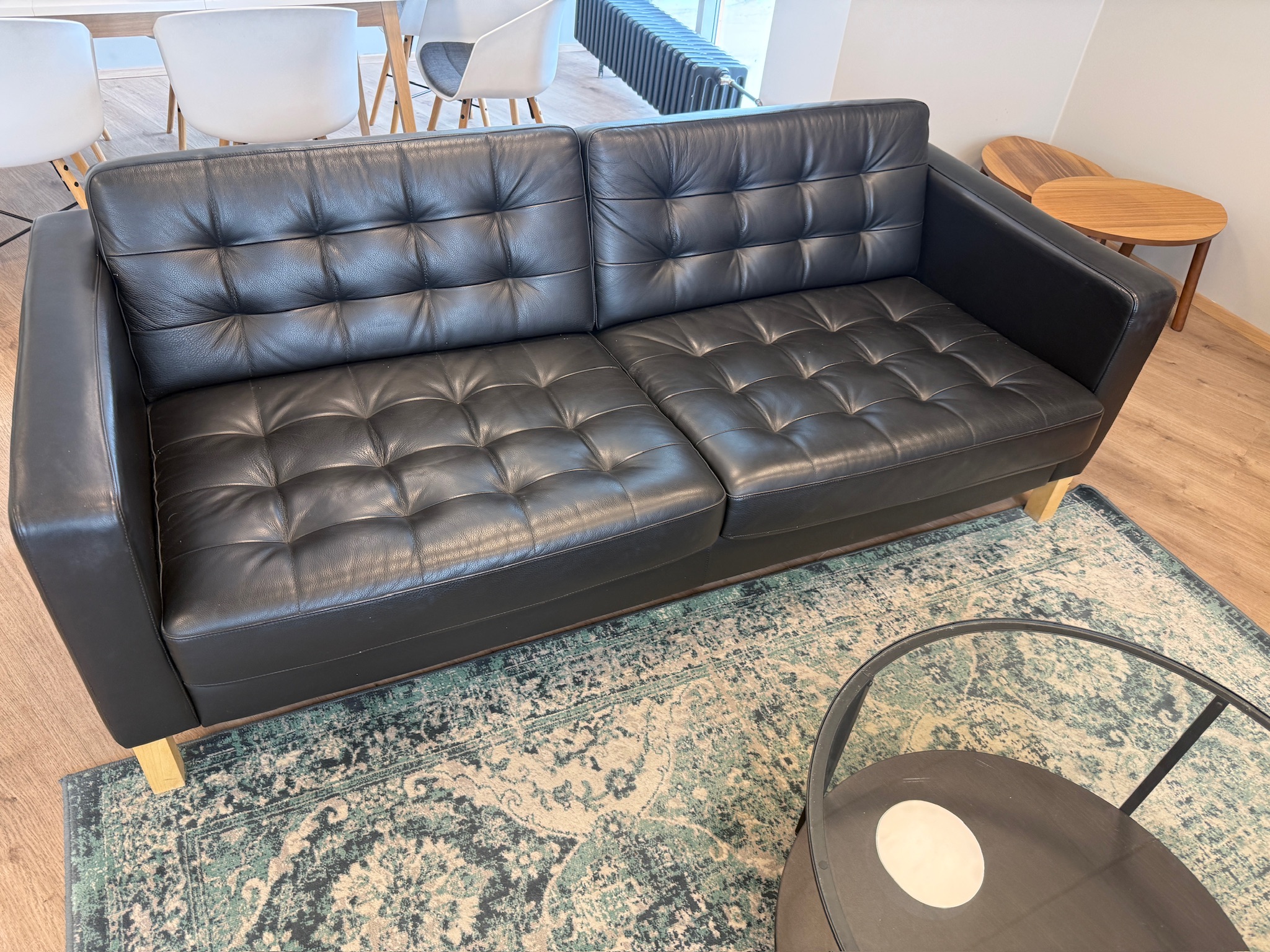 SELT / SOLD IKEA 3ja sæta sófi, B204xD89sm. 3