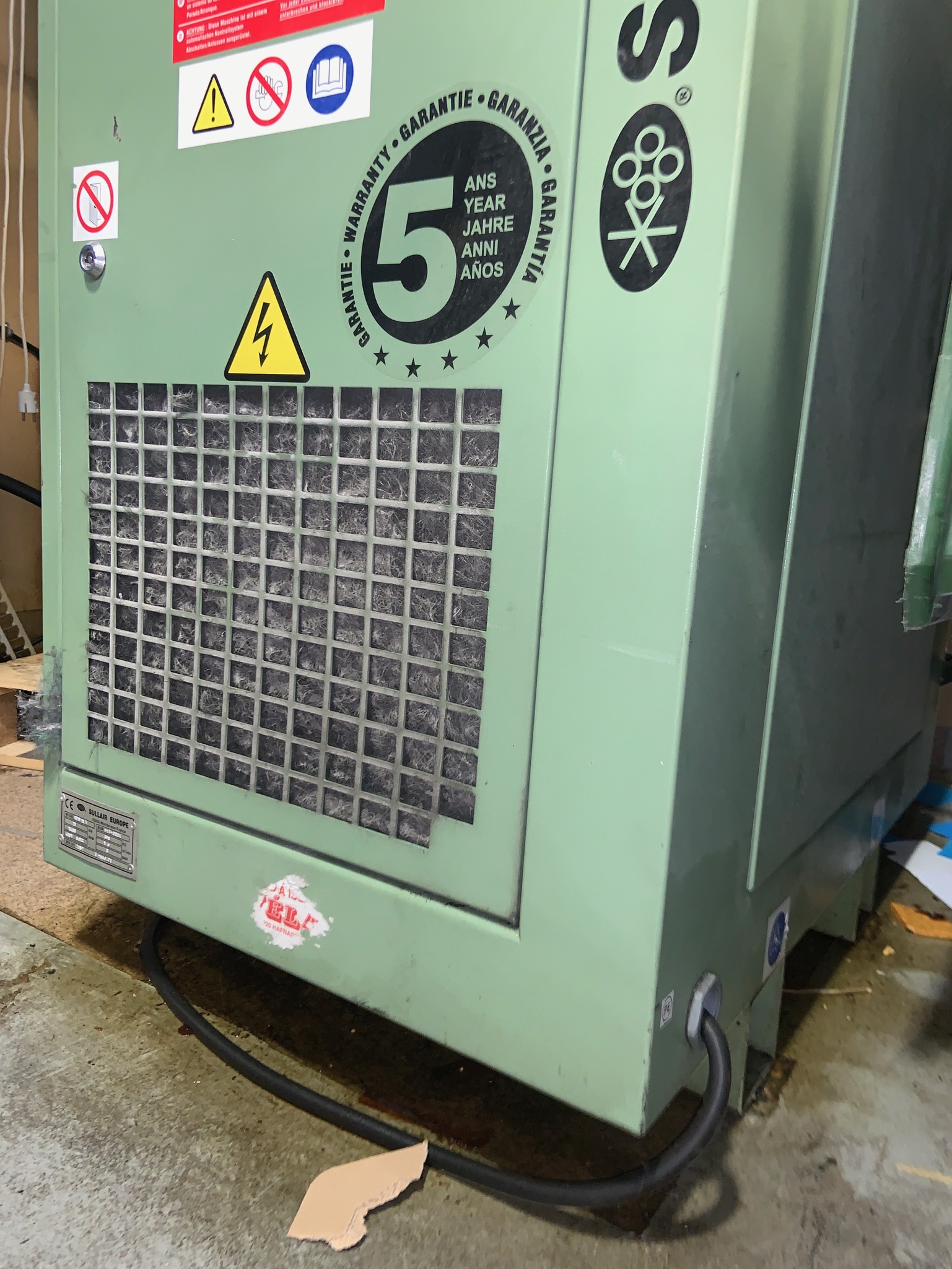 Selt/endurnýtt-CULLAIR BDS 11 kw loftpressa 5