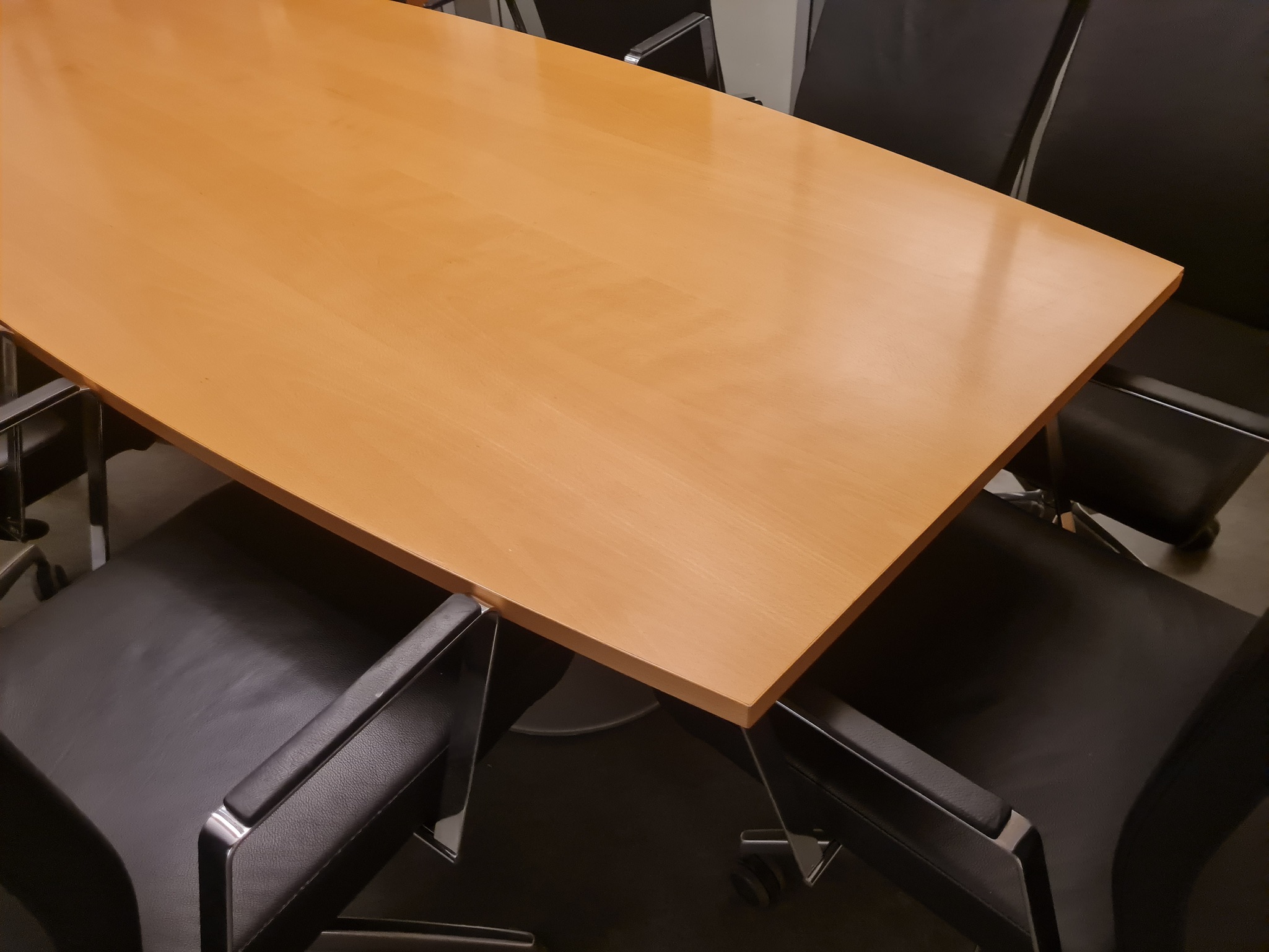 SELT / SOLD - Fundarborð, L250 x B110 sm., 6 til 8 manna 3