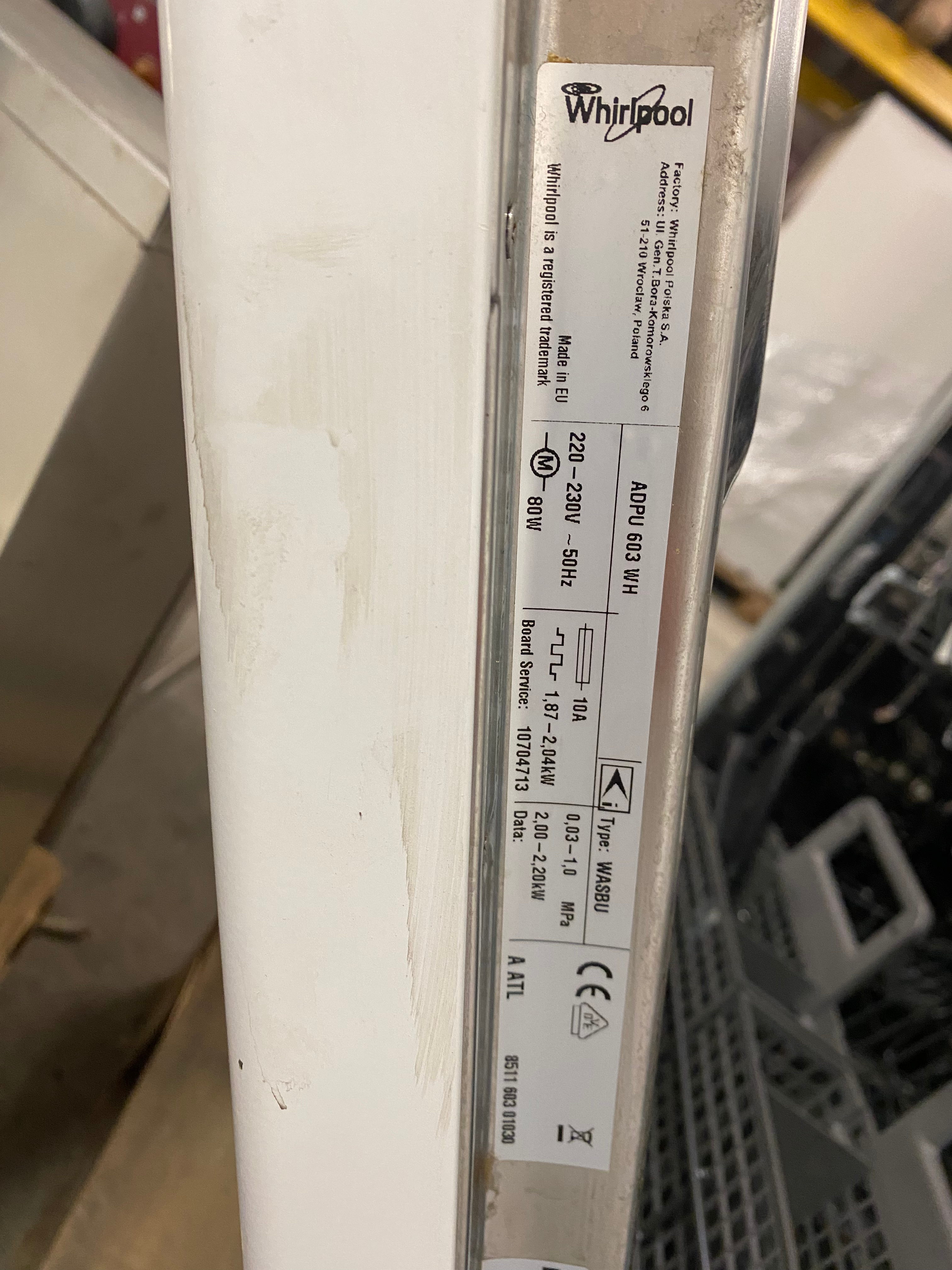 SELT / SOLD Whirlpool uppþvottavél 8