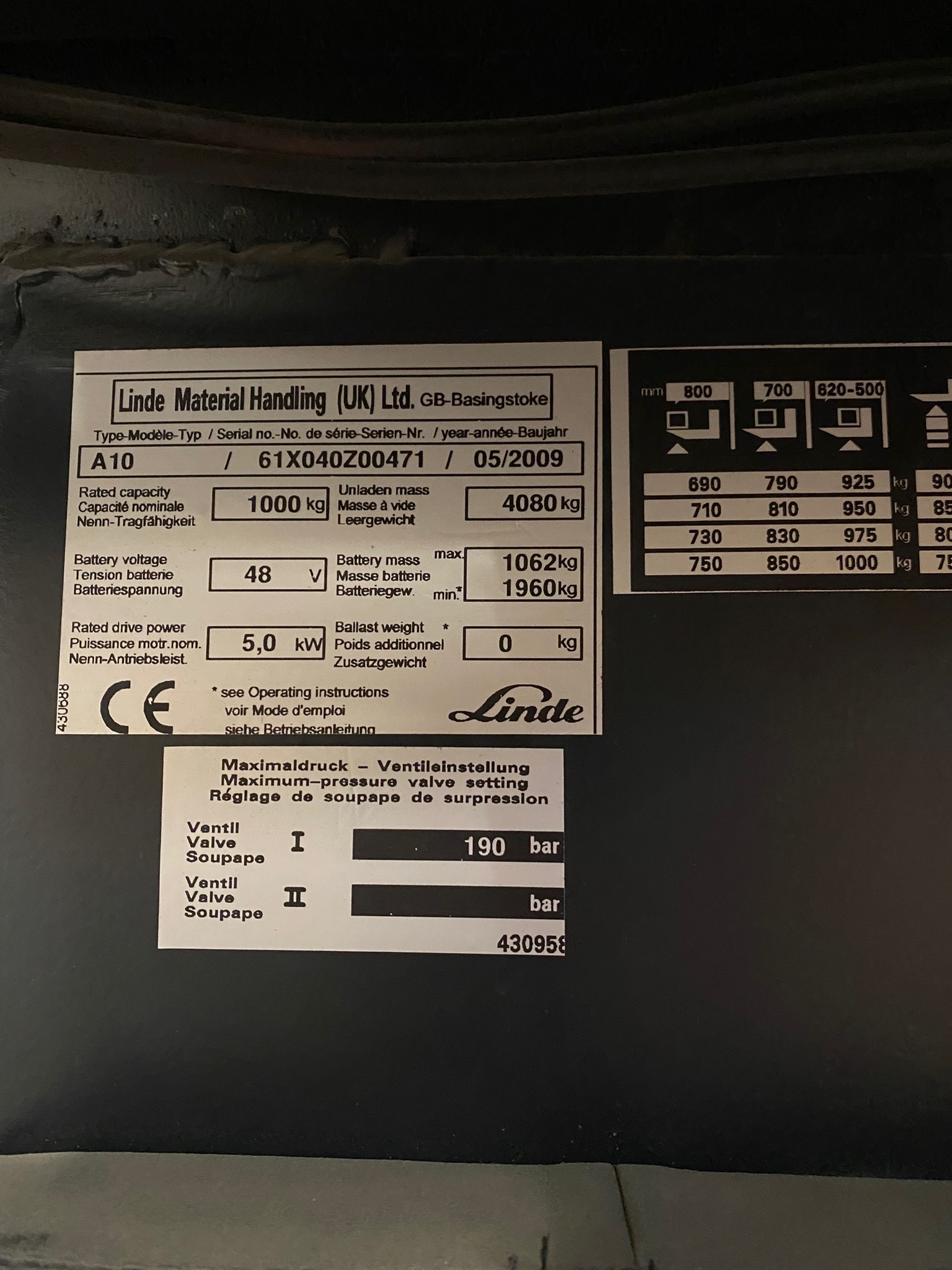 SELT / SOLD - Linde A10 staflari - lyftari 9