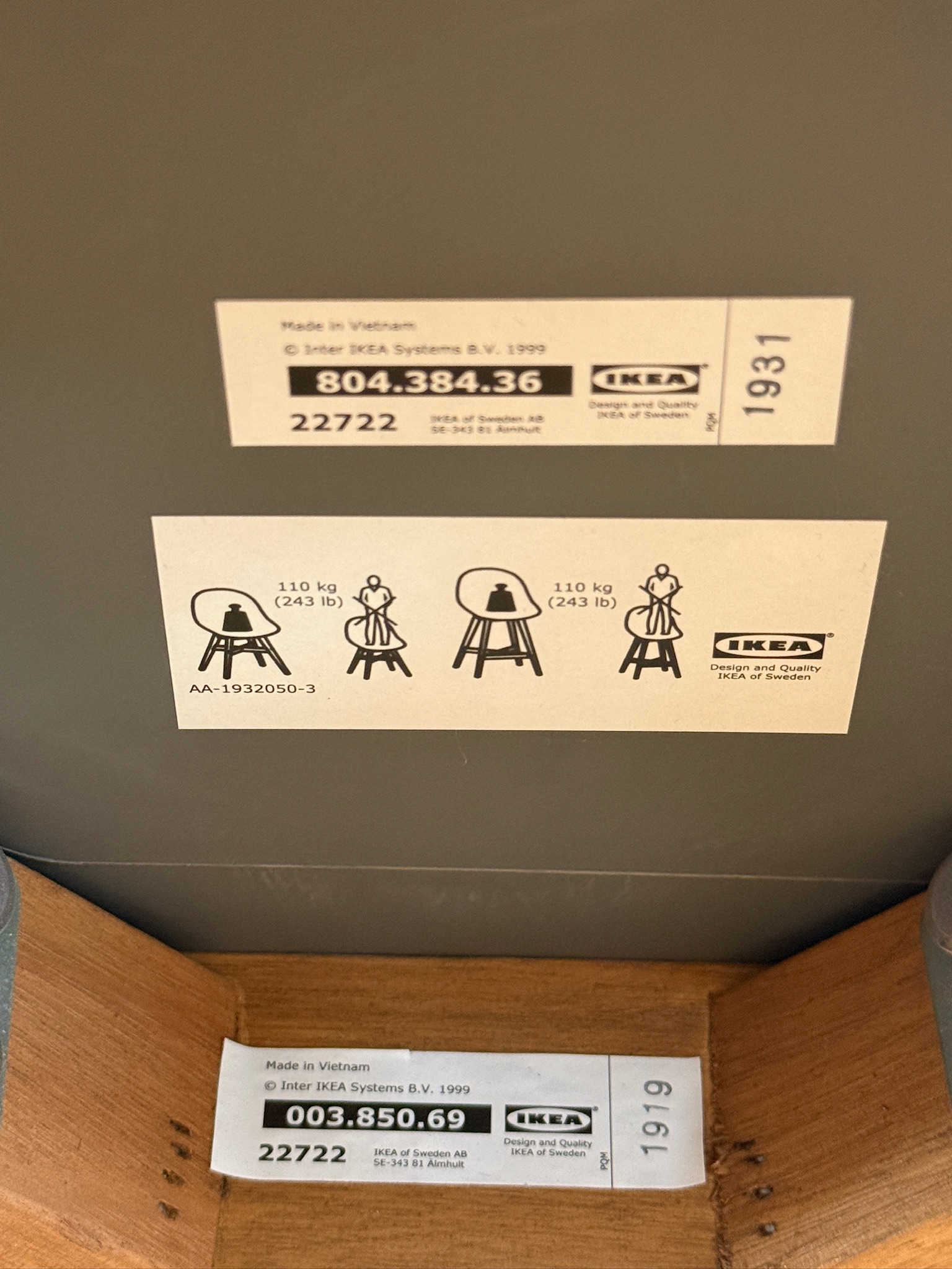 SELT / SOLD IKEA borðstofustóll 4
