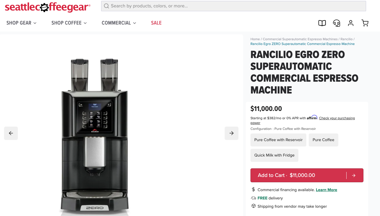 Rancilio Egro Zero kaffivél - Yfirfarin hjá Fastus 7