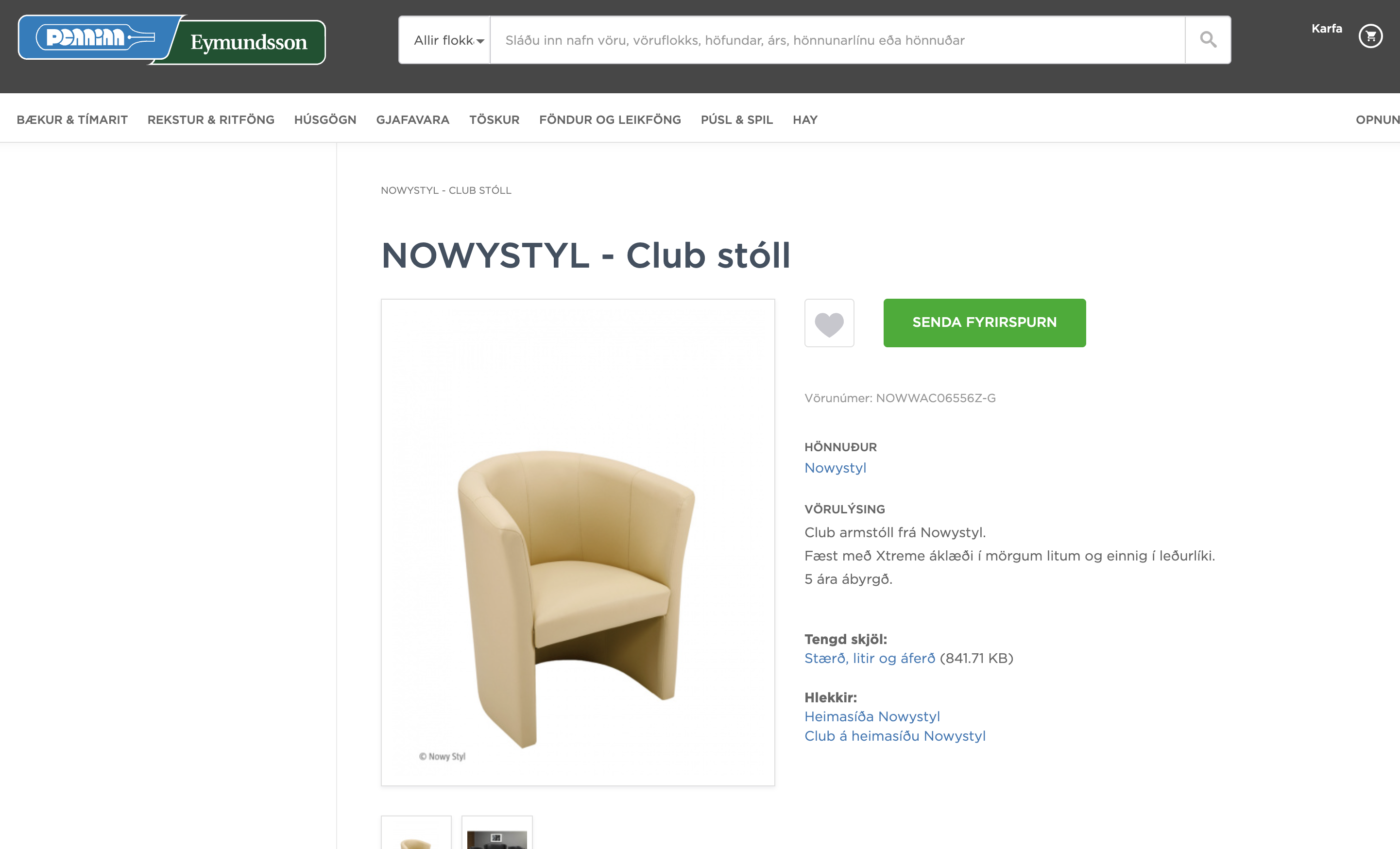 NowyStyl leður armstóll frá Pennanum 6