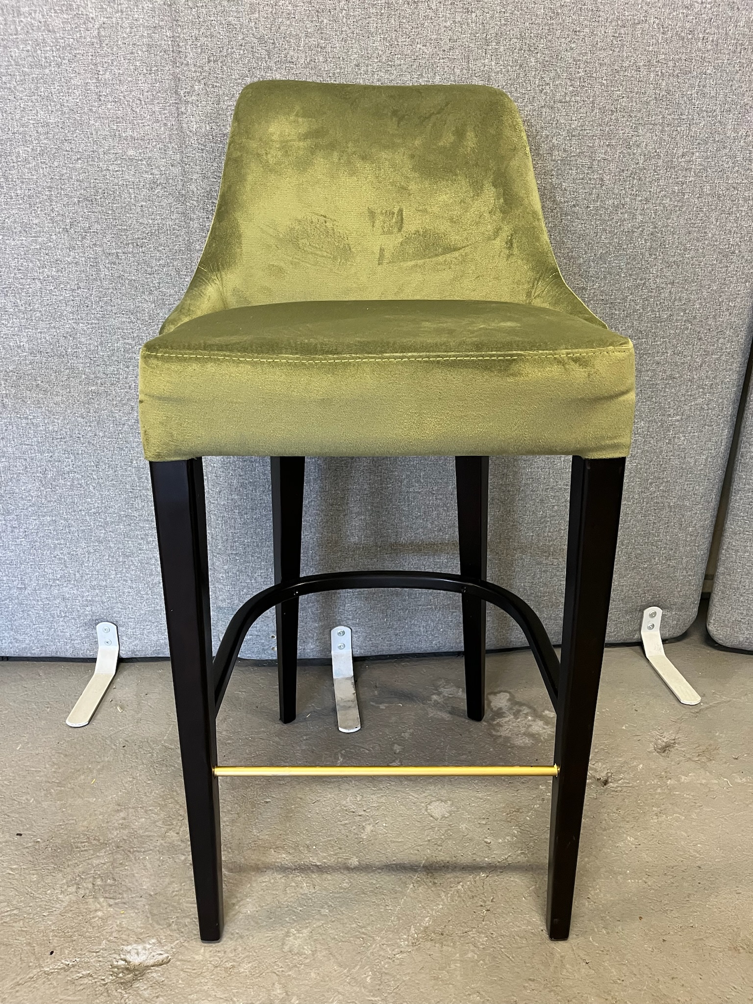 SELT / SOLD Barstólar með bólstraðri setu