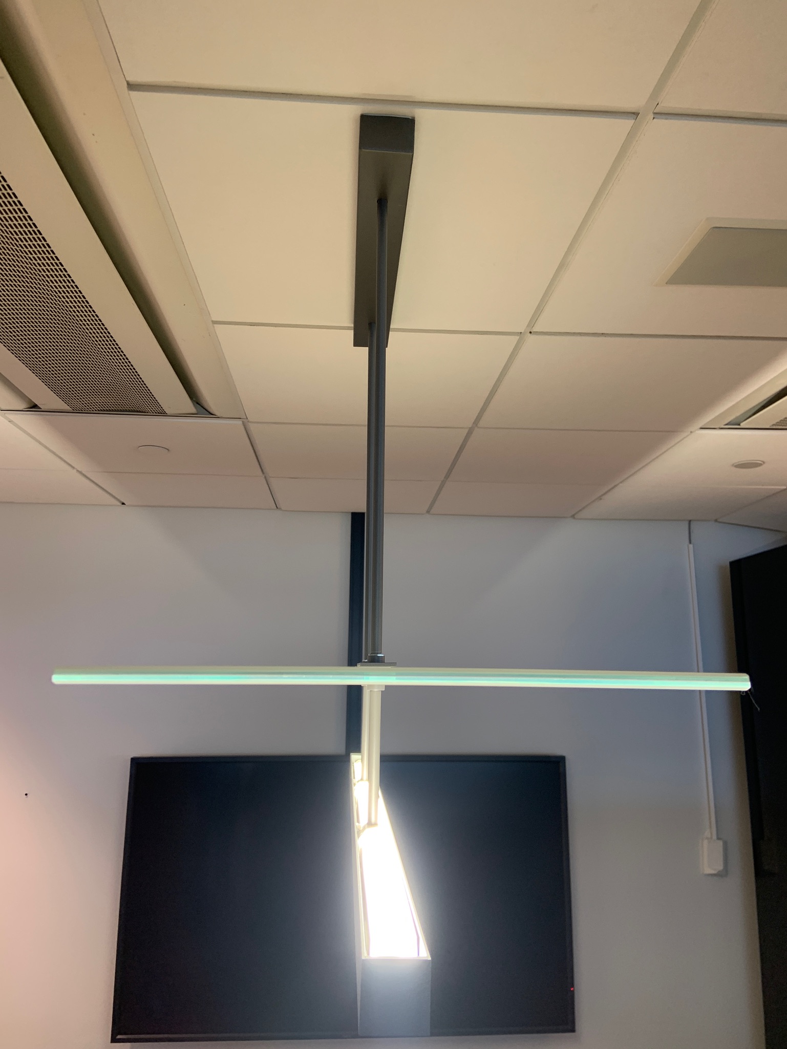 SELT / SOLD Louis Poulsen HF-D Titan + glas loftljós frá Epal 6
