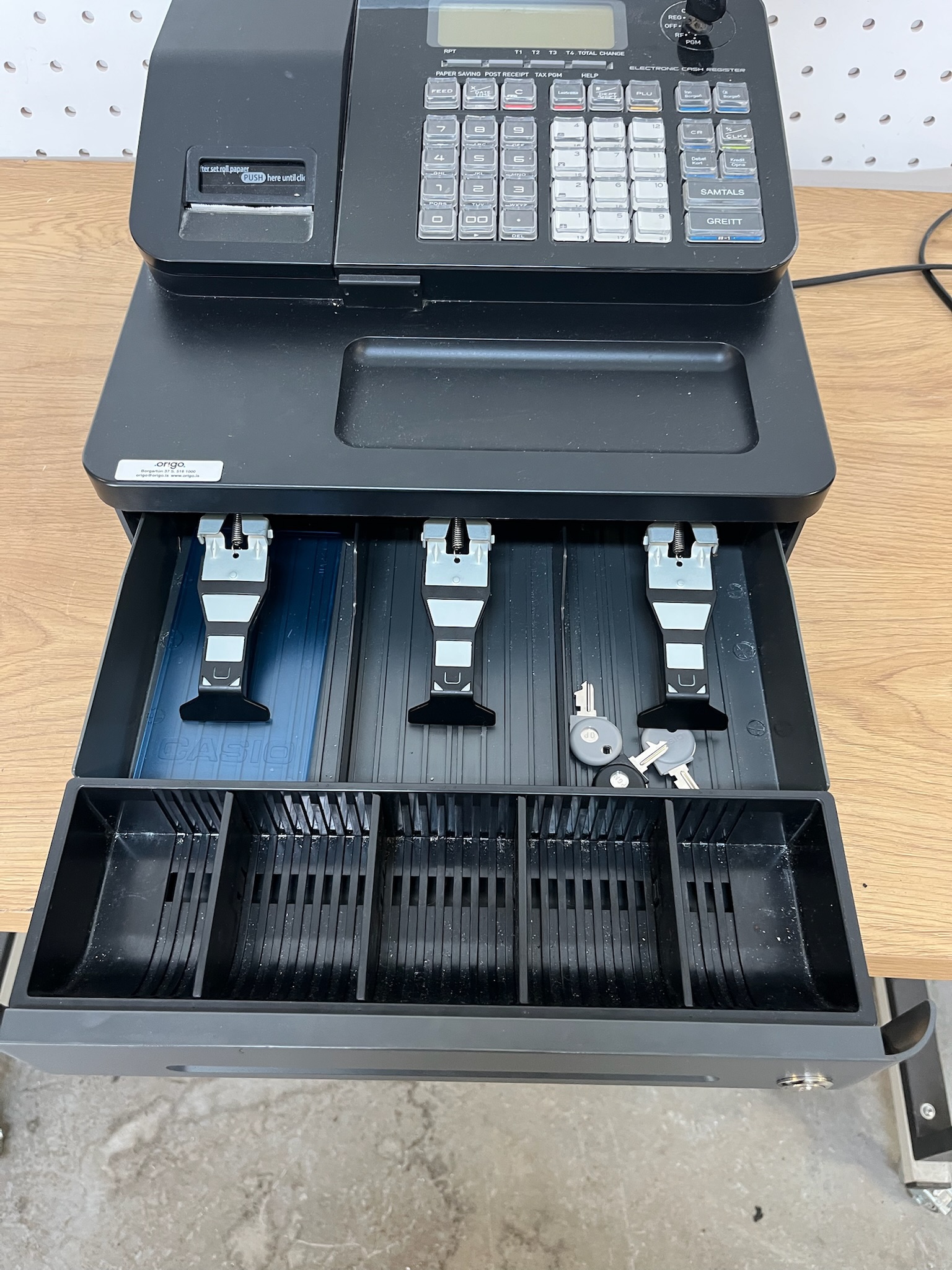SELT / SOLD Casio sjóðsvél 4