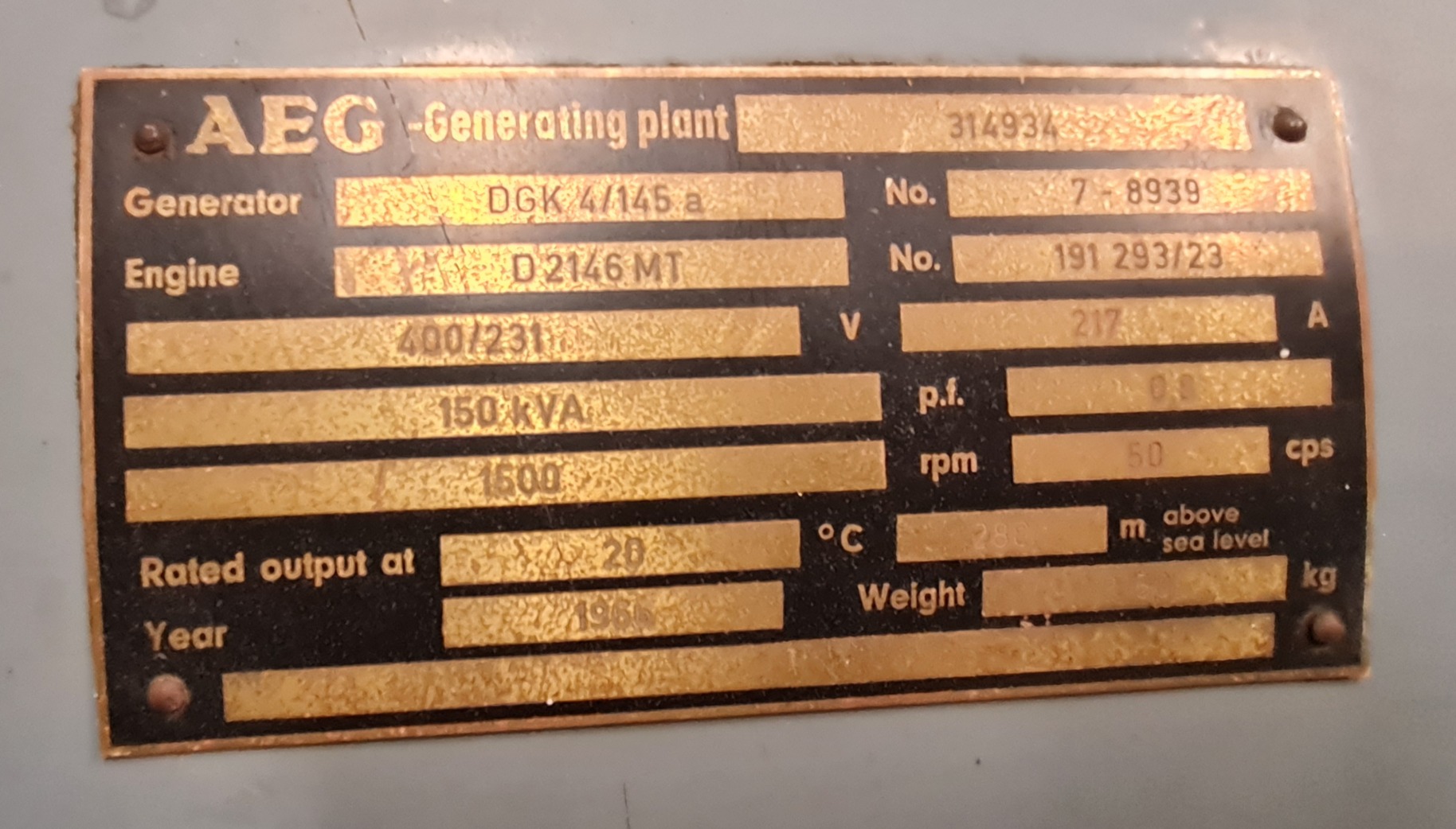 Selt - Vönduð rafstöð - ljósavél - 150 kVA eða 120 KW - staðsett í 101 7