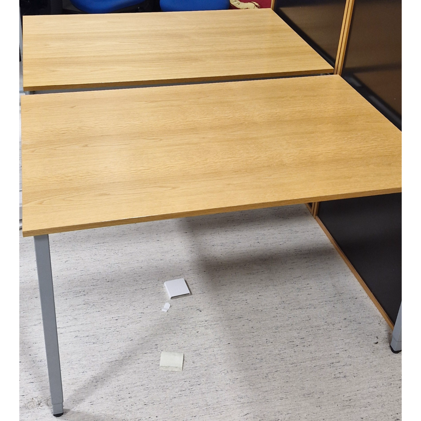 2ja manna skrifborð, B120xD160sm. (9 stk.) 2