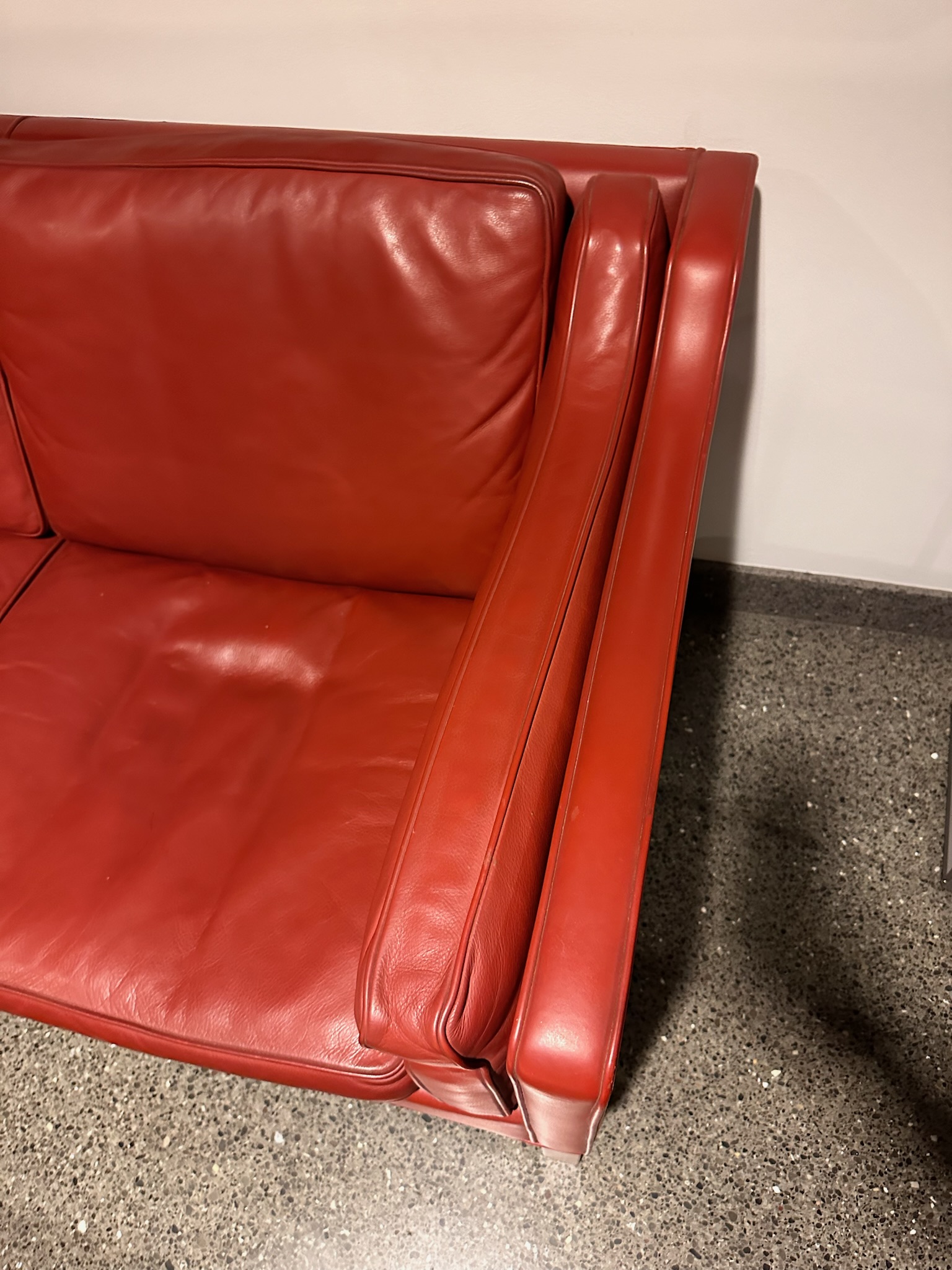 SELT / SOLD Børge Mogensen handsmíðaðir leðursófar 6