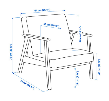 SELT / SOLD Hægindastóll frá IKEA ( 2 stk). 5