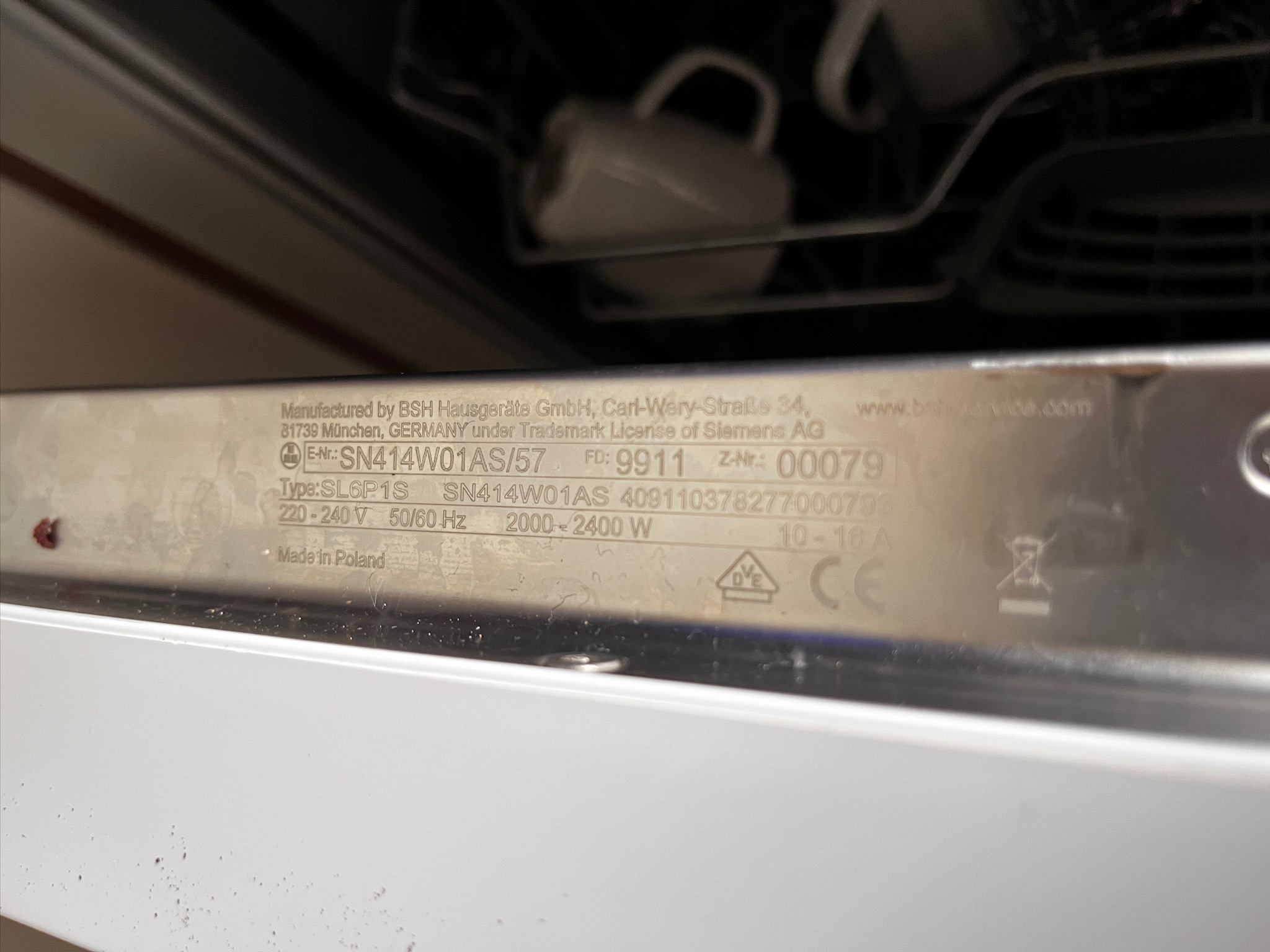 SELT / SOLD Siemens IQ100 uppþvottavél 7