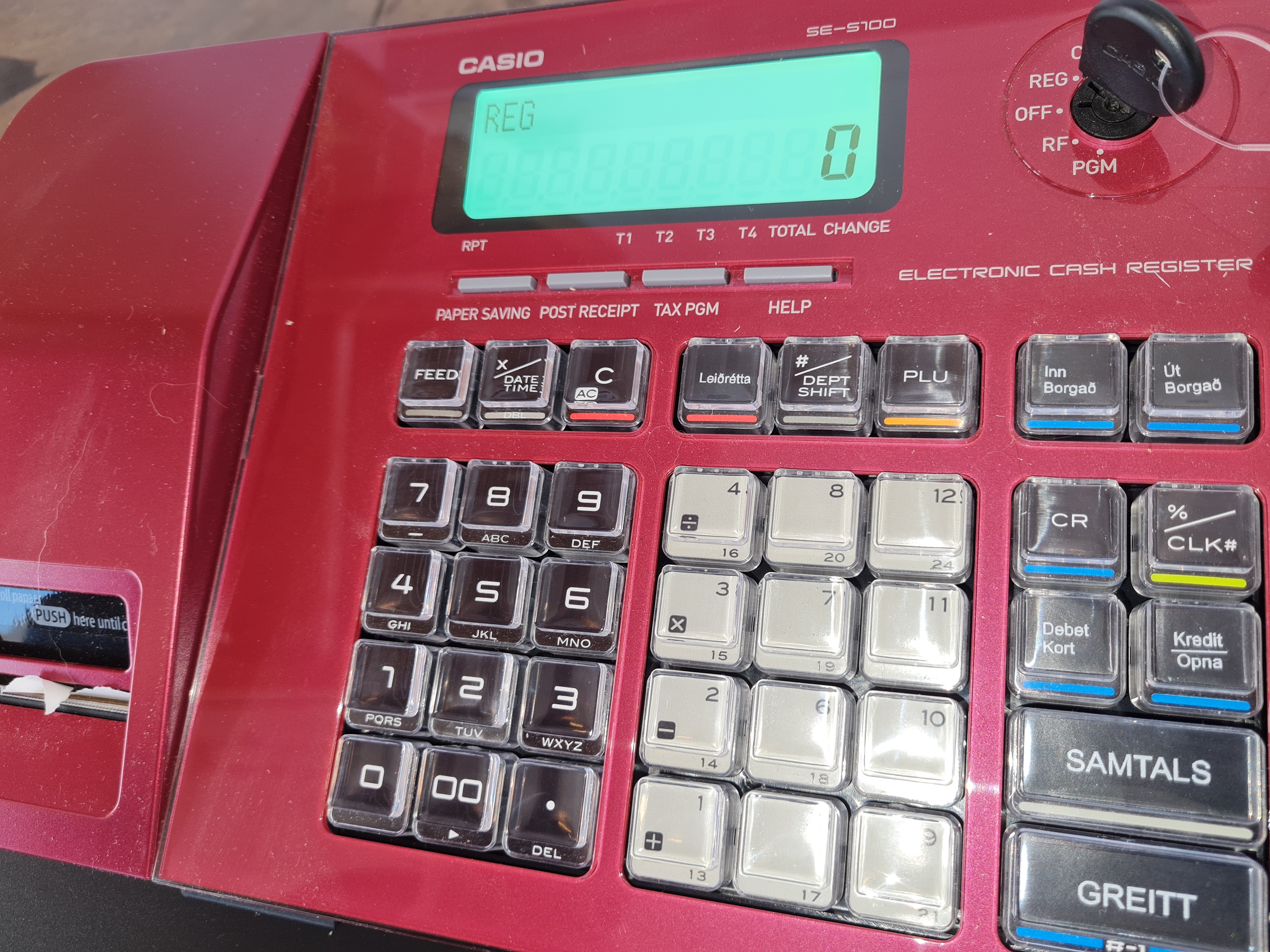 Selt - Sjóðvél Casio - ónotuð