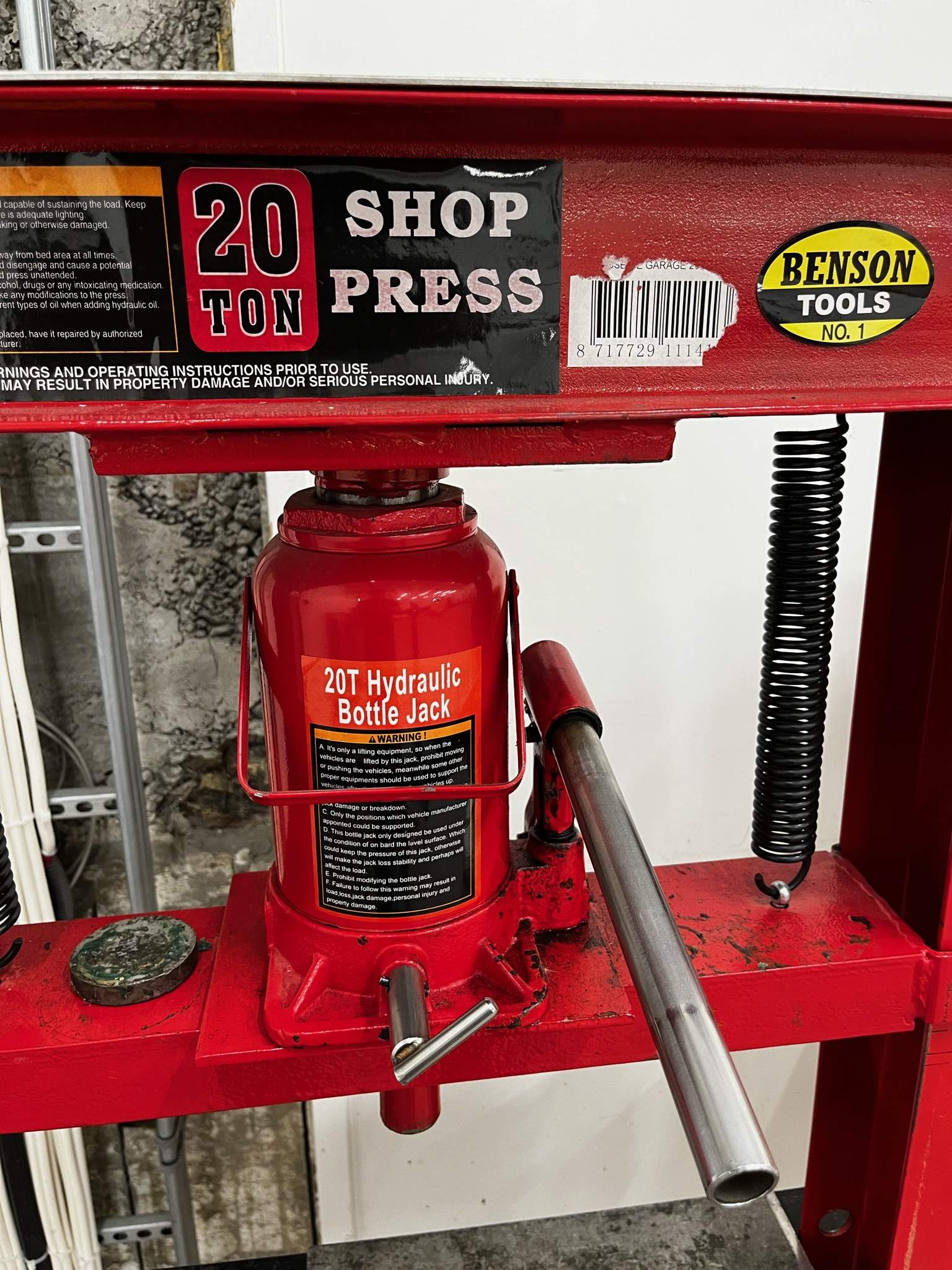 SELT / SOLD Benson Tools vökvapressa - legupressa - vökvapressa 4