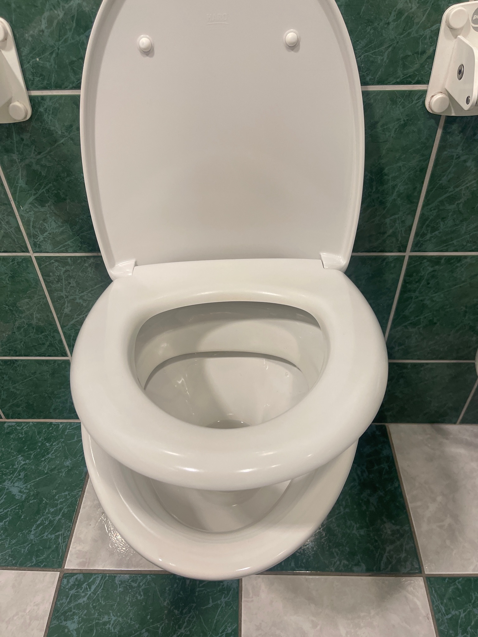 SELT / SOLD WC / vegghengt salerni fyrir fatlaða ásamt skolspjaldi 8