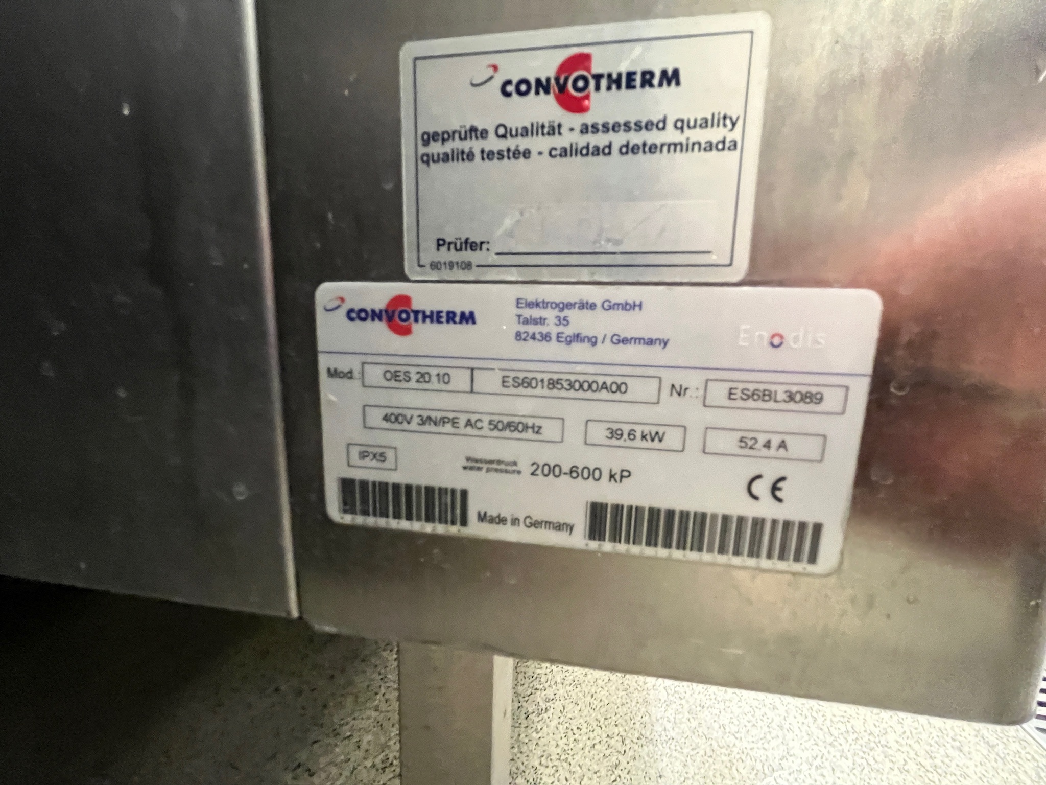 SELT / SOLD - Convotherm gufuofn án ketils en m.hreinsikerfi, 20 skúffur 9