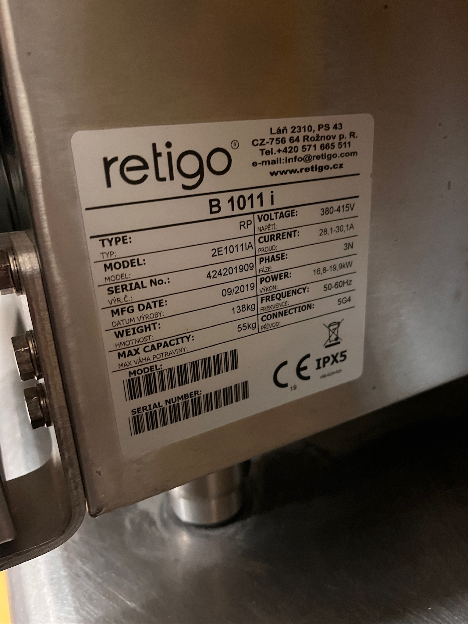 SELT / SOLD Retigo B 1011 i ofn, 11 skúffur (ónotaður) 7