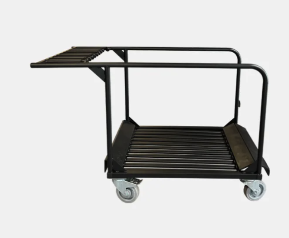 SELT / SOLD Metafox veisluhringborð, fellanleg, 6-8 manna Ø180xH76sm. (24 stk.) 6
