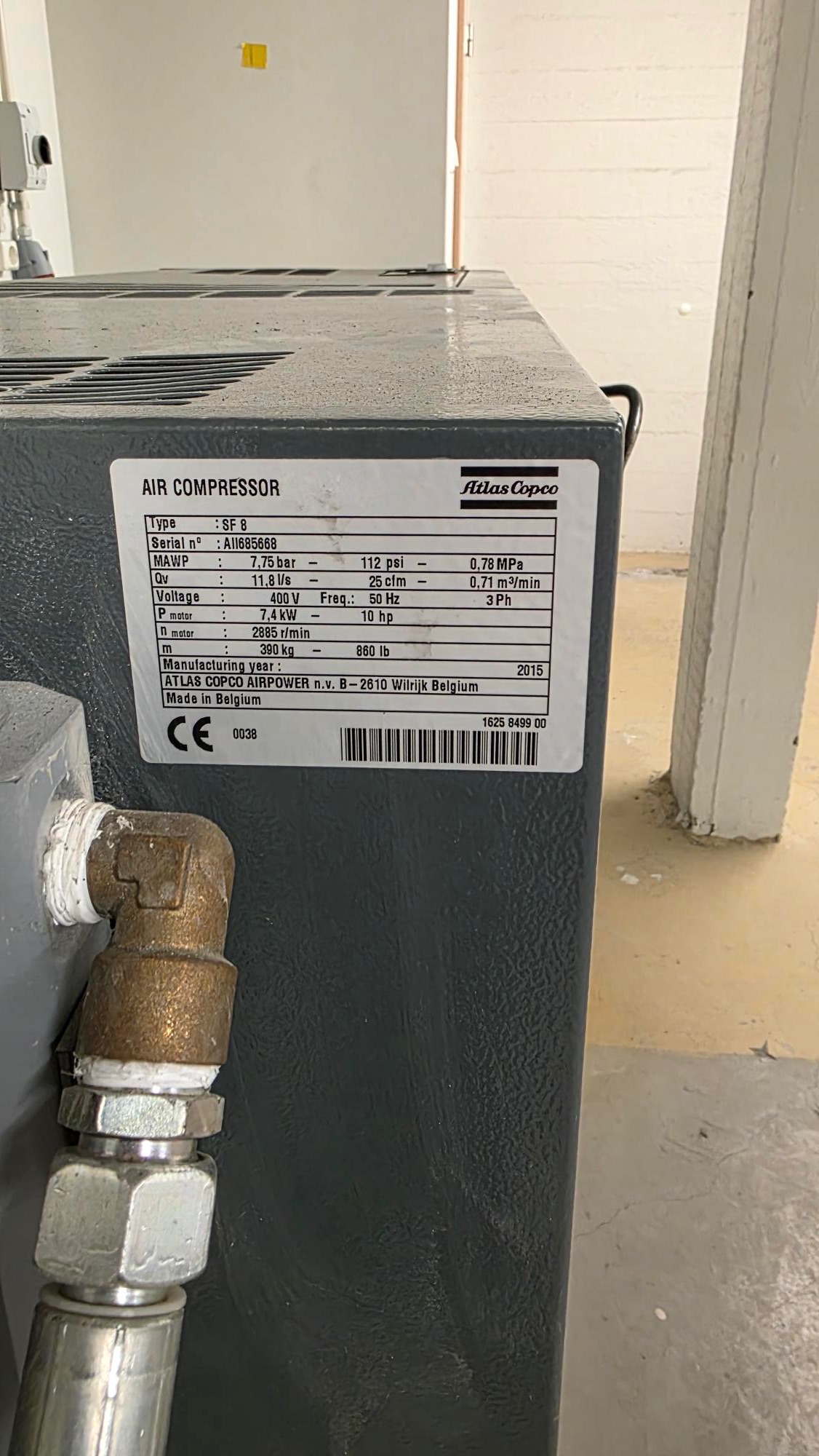 SELT / SOLD Atlas Copco loftpressa frá Sindra 7