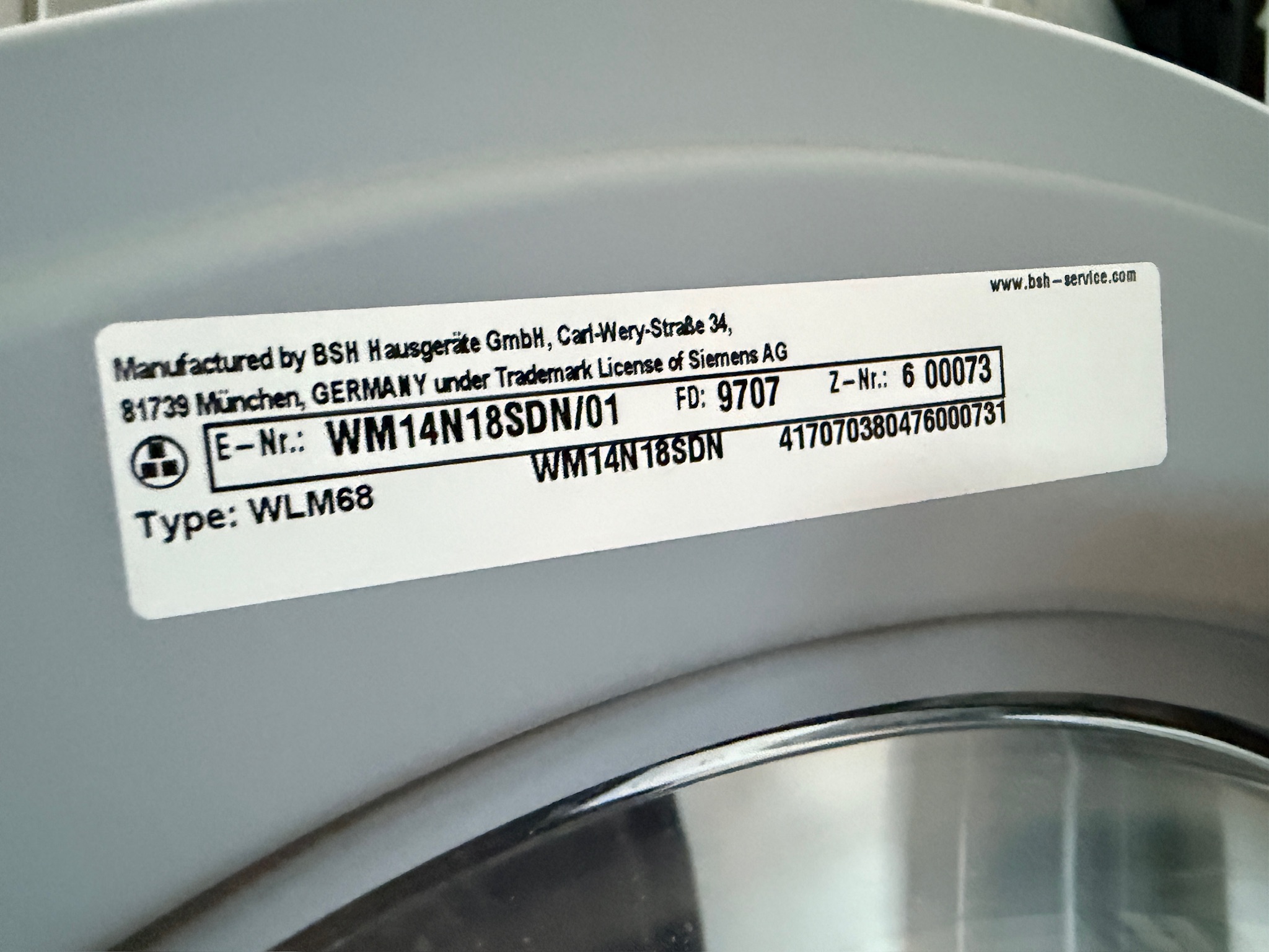 SELT / SOLD Siemens iQ300 þvottavél – WM14N18SDN/01 5