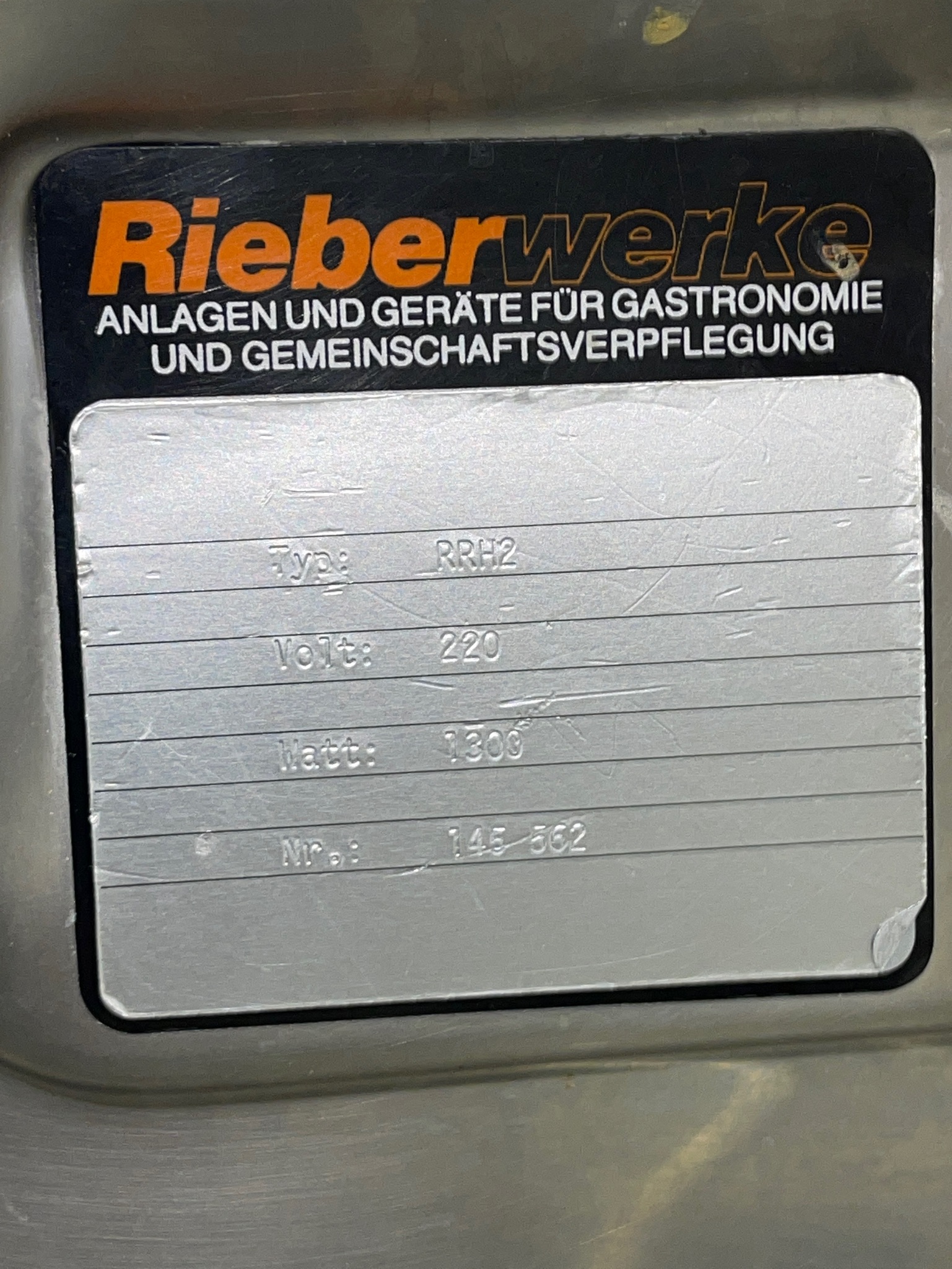 SELT / SOLD Rieber RRH2 diskahitari 9