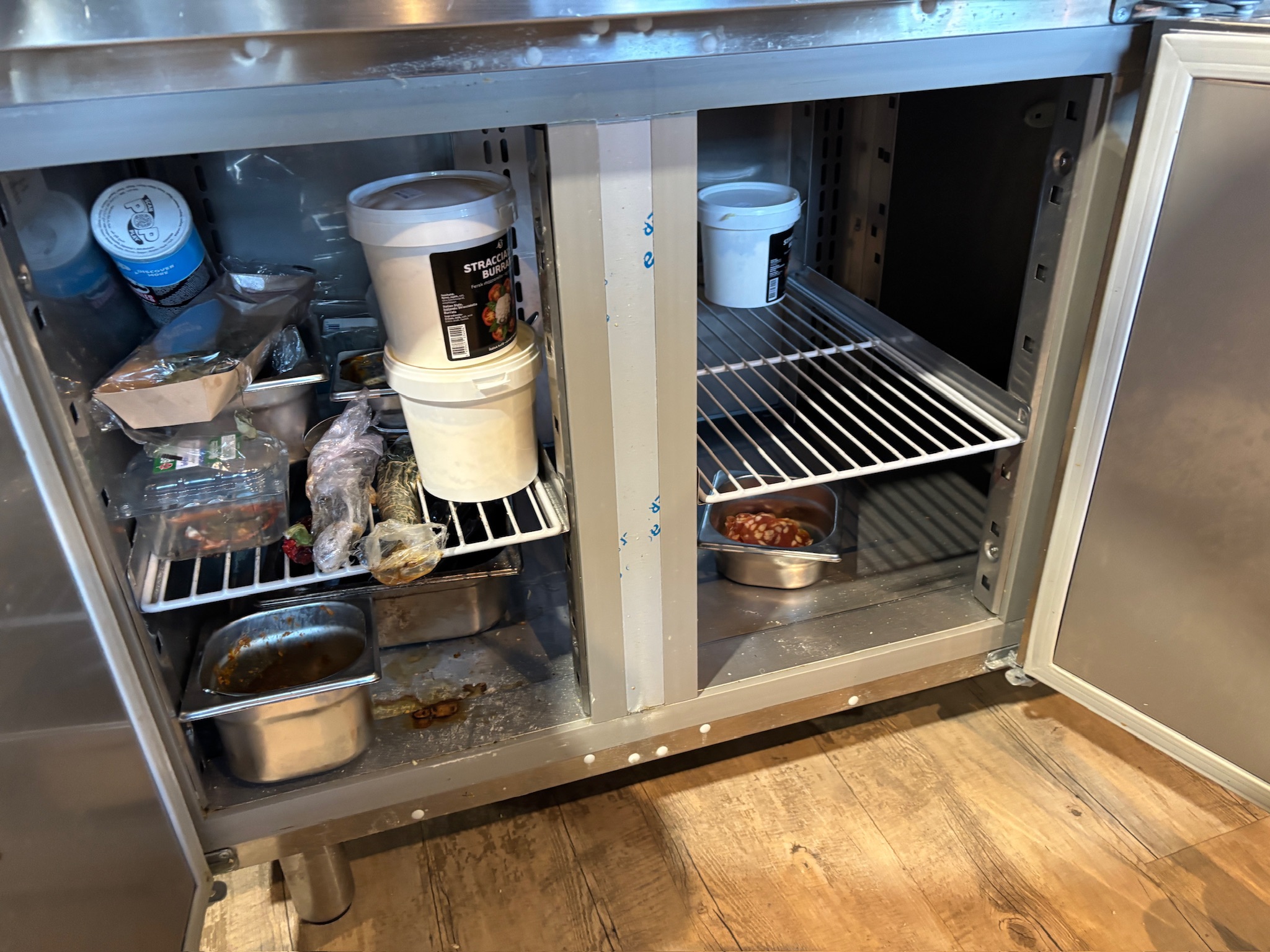 SELT / SOLD Samlokuborð Prep Counter kæliborð frá ilsa L180 x D70 x H85 9